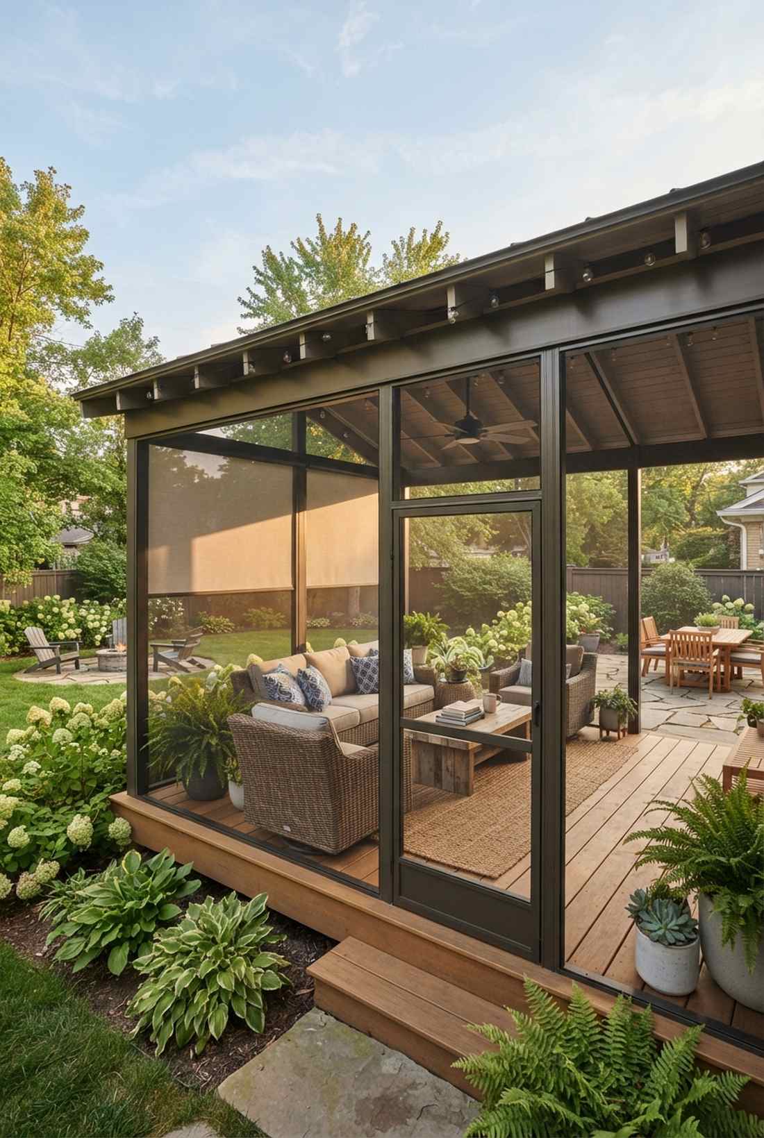 screened garden room