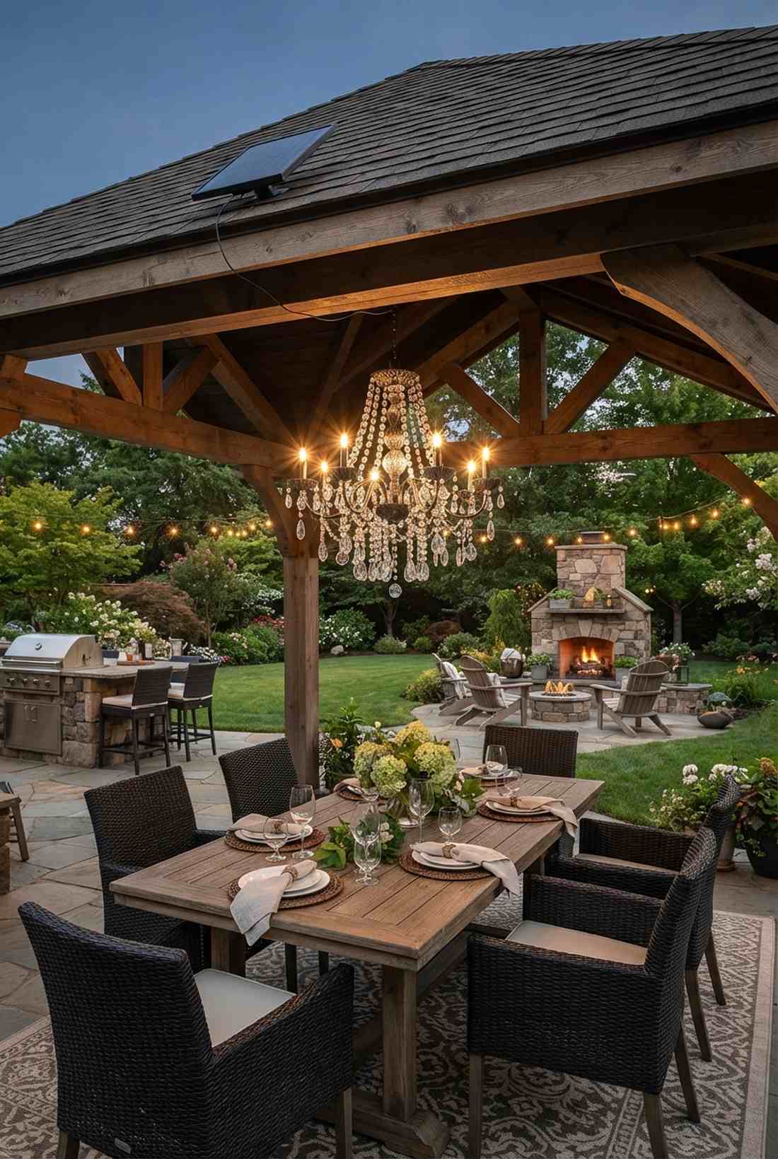 solar powered chandelier systems