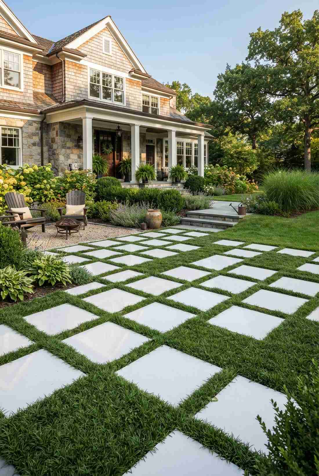 stepping stone checkerboard