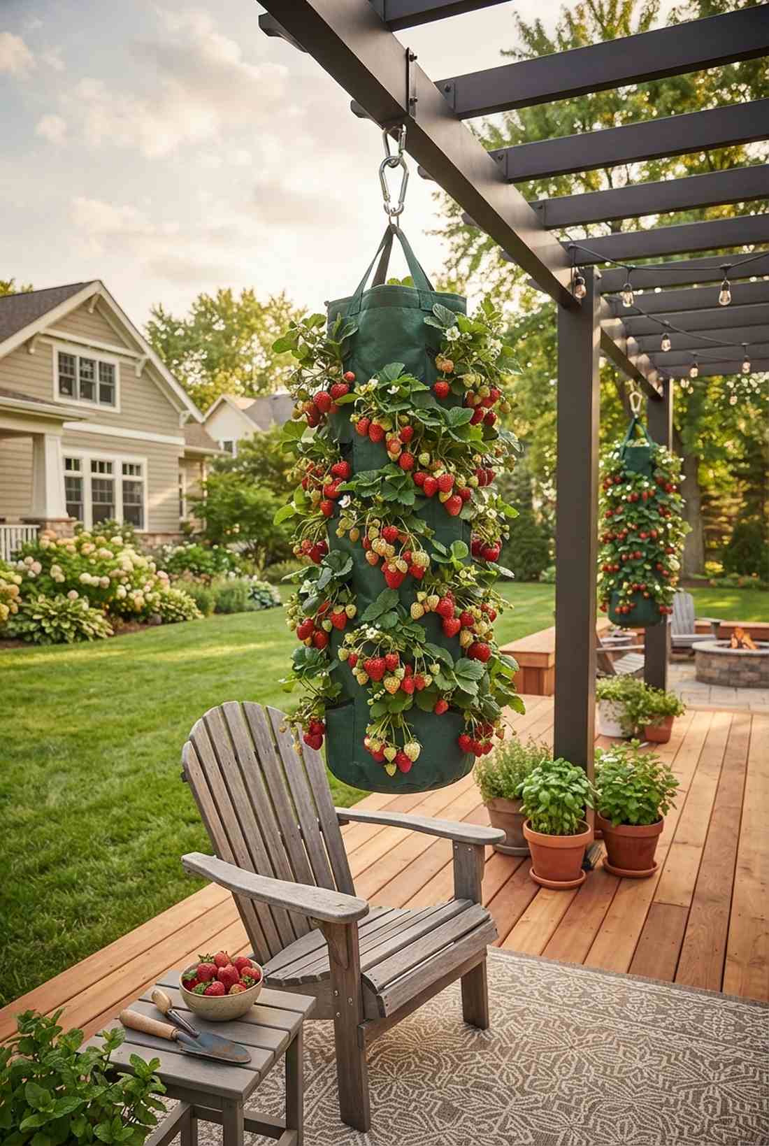 strawberry tower installations