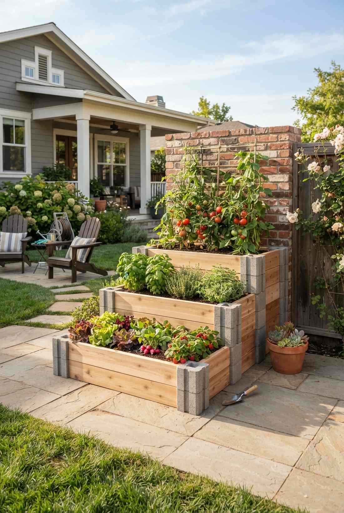 tiered stair step beds