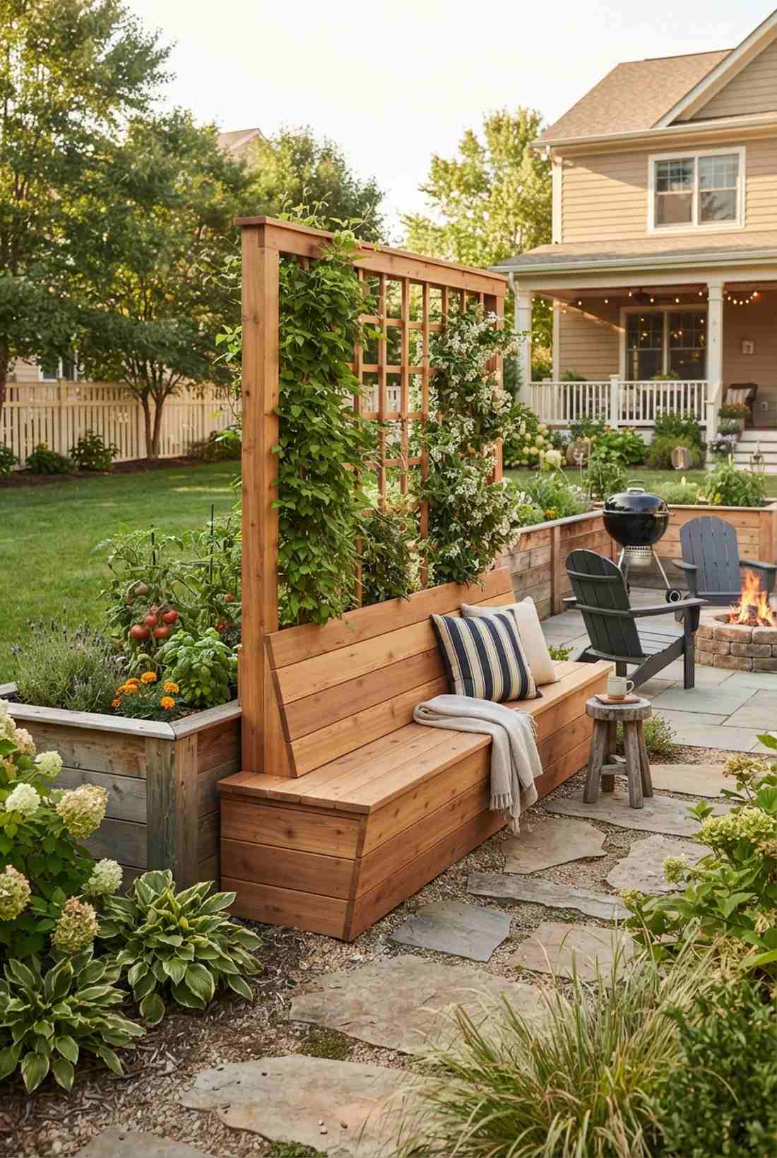 tiered trellis for succession planting
