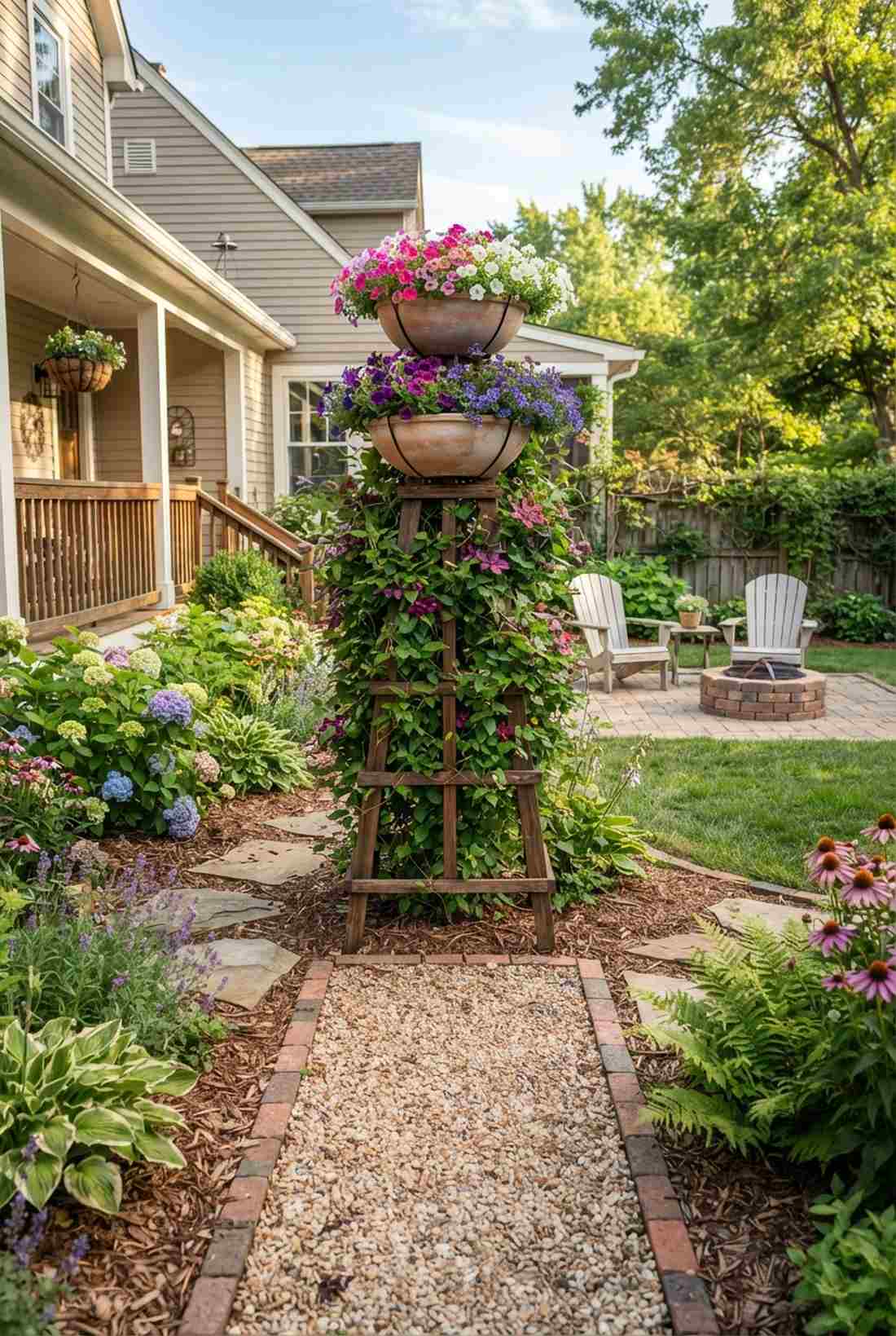 trellis top hangings