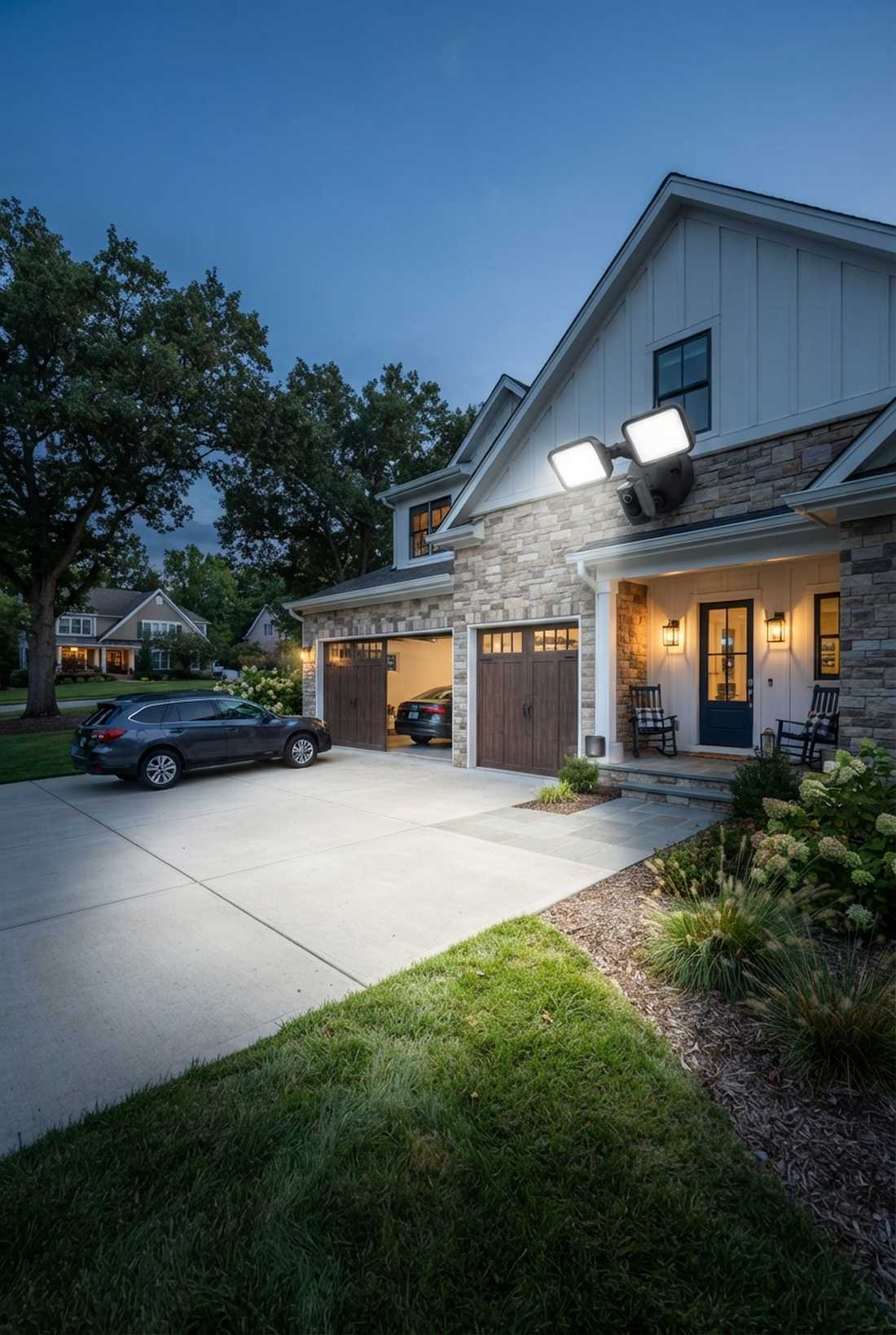 wifi enabled floodlights with camera integration