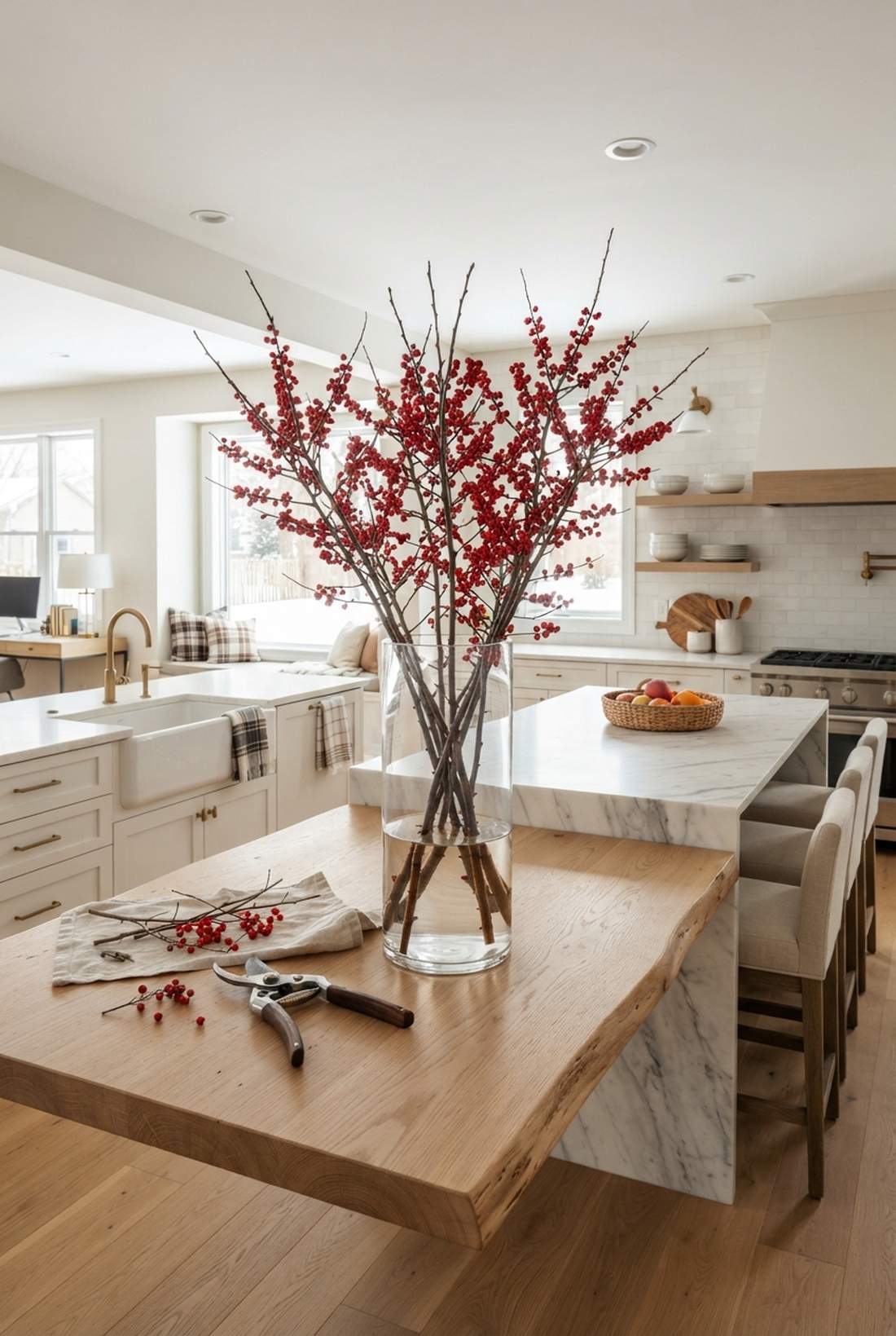 winterberry holly branches