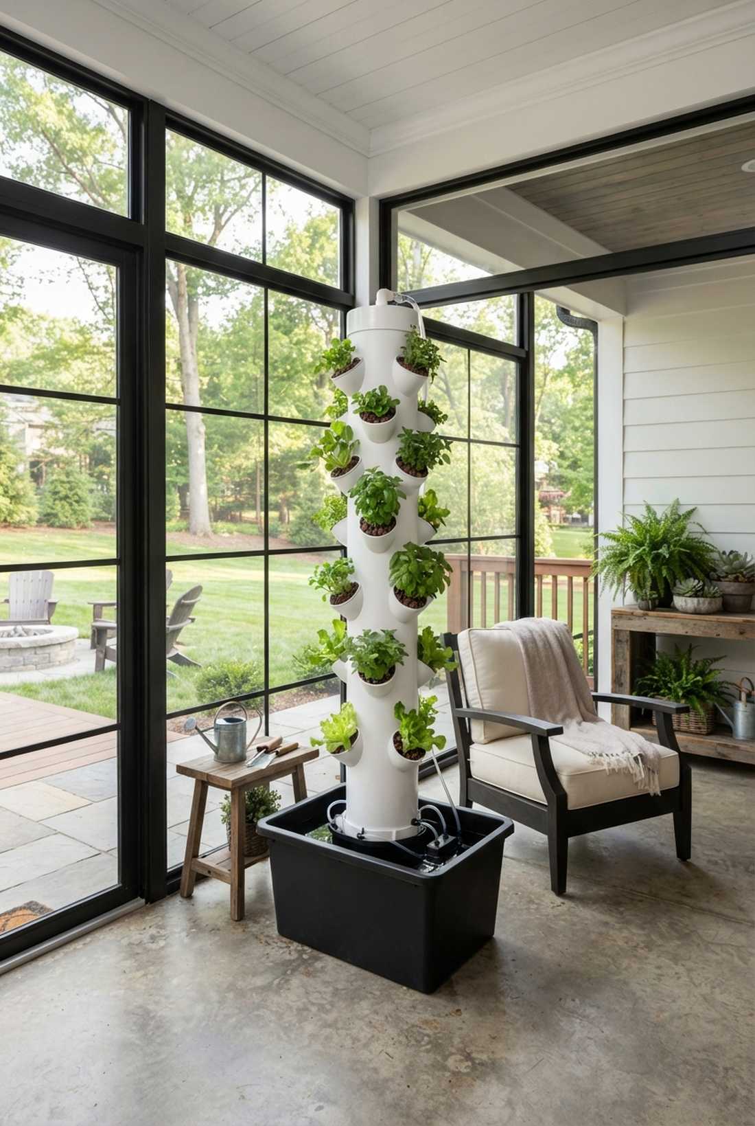 aeroponic mist tower
