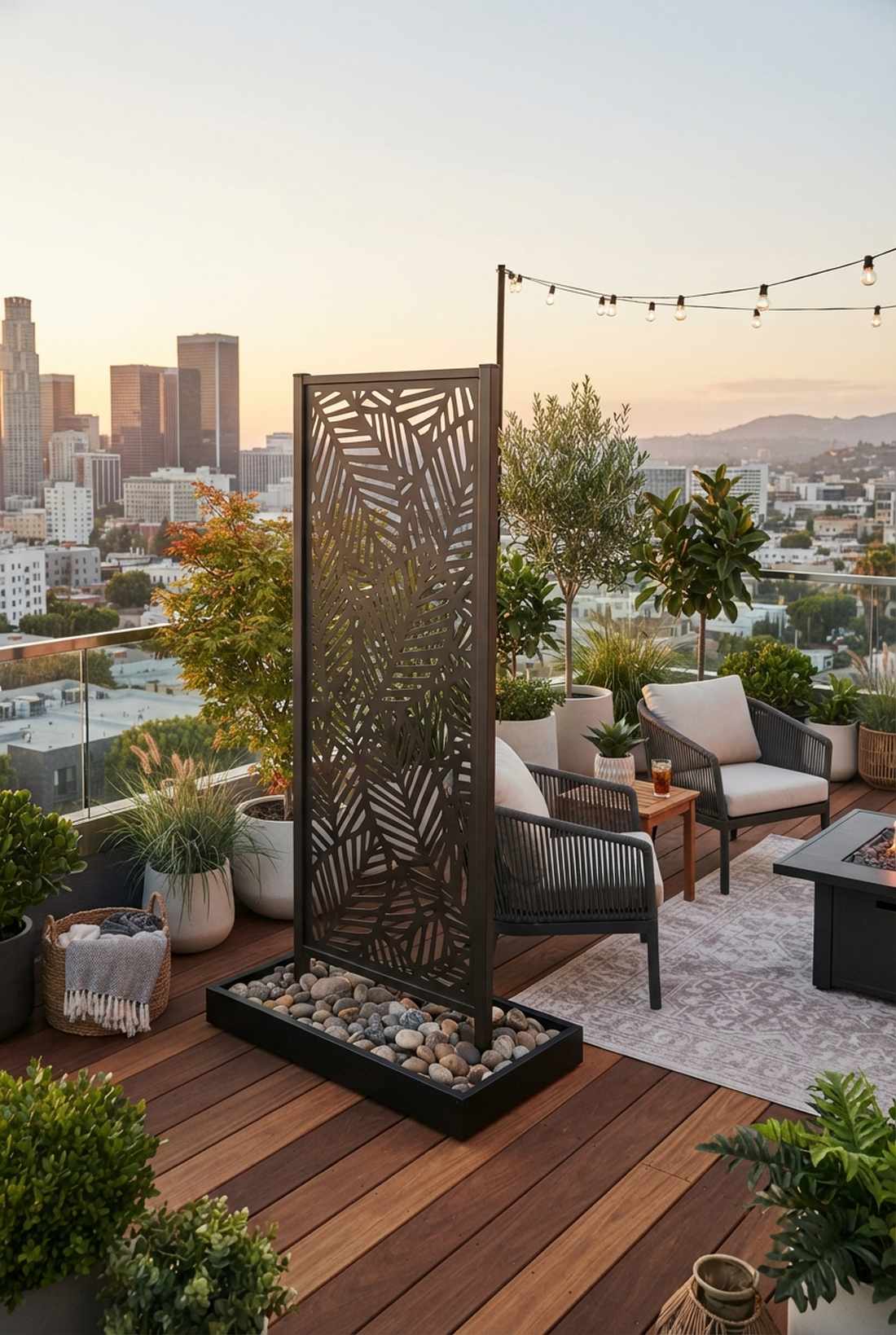 aluminum freestanding screen