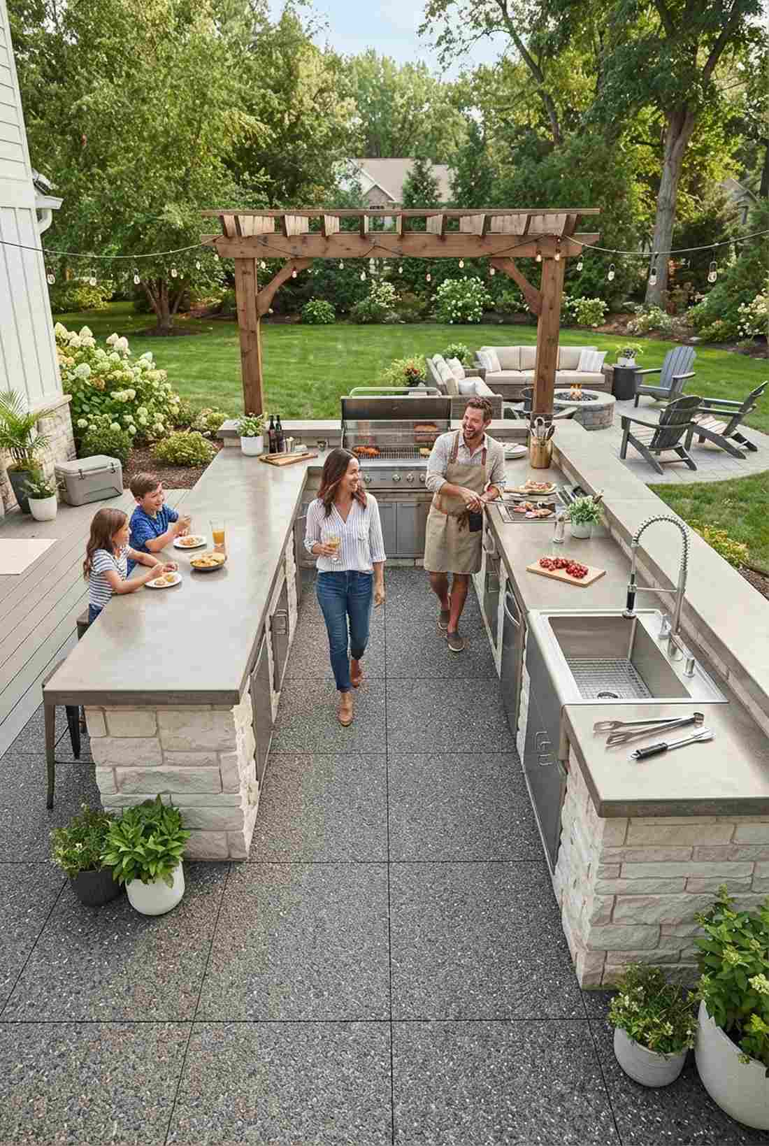 dual access u kitchen