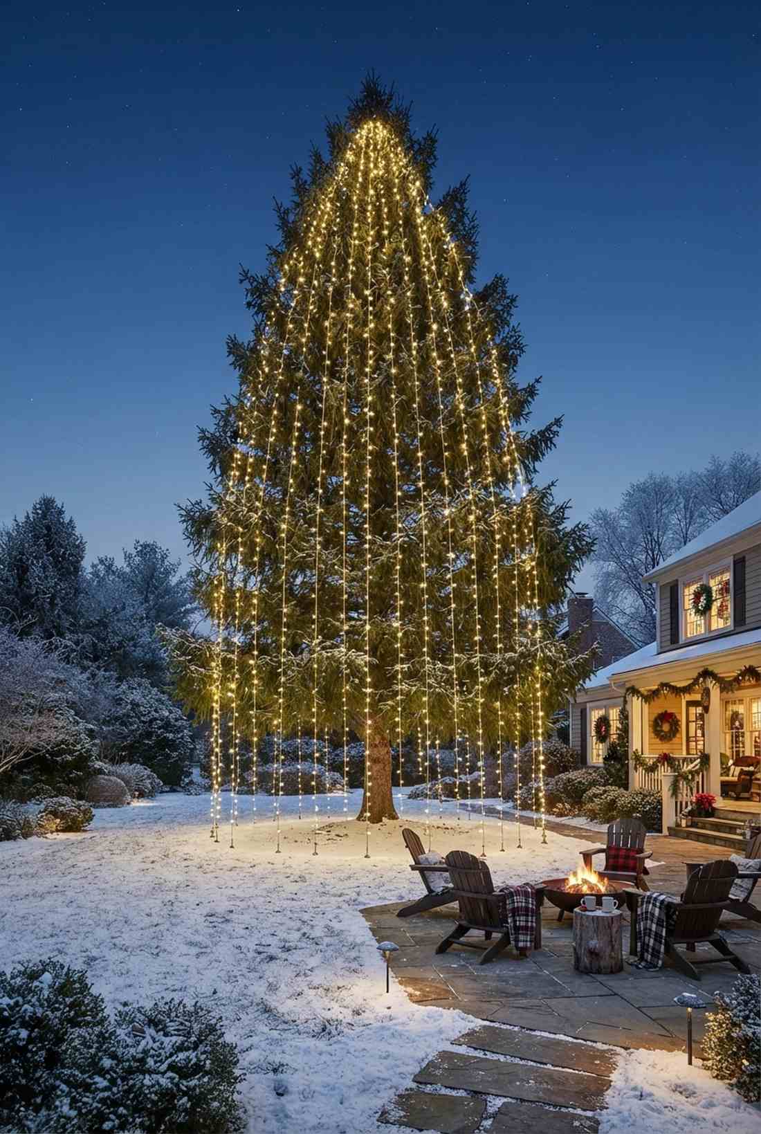 evergreen vertical strands