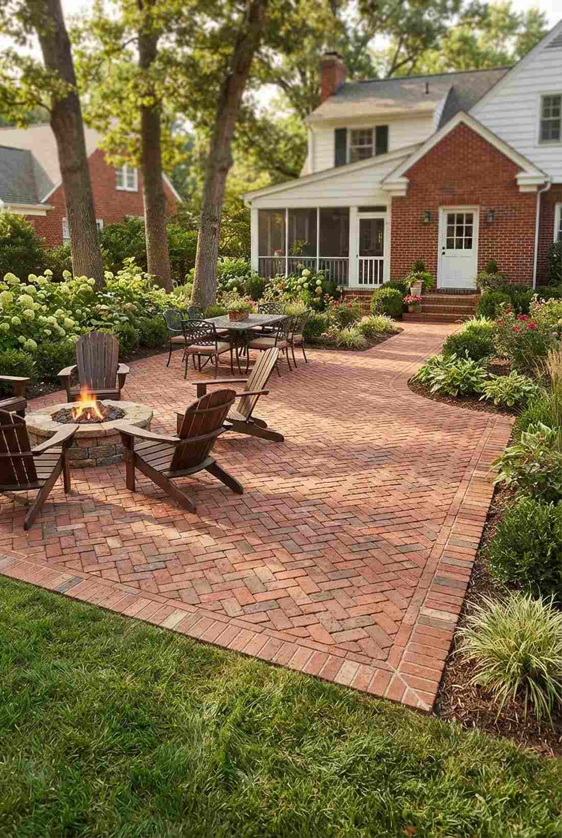 herringbone brick design