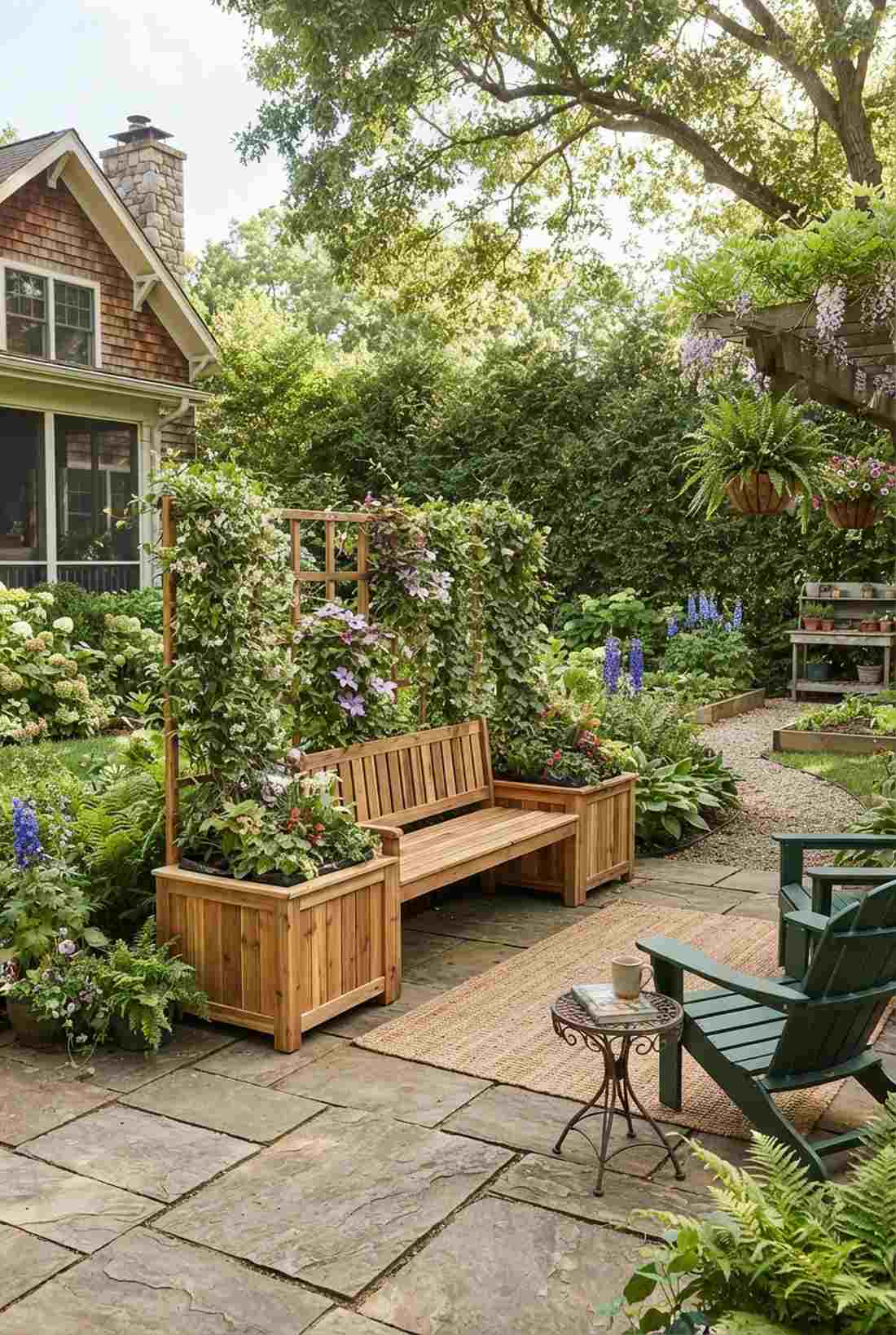 planter bench combinations