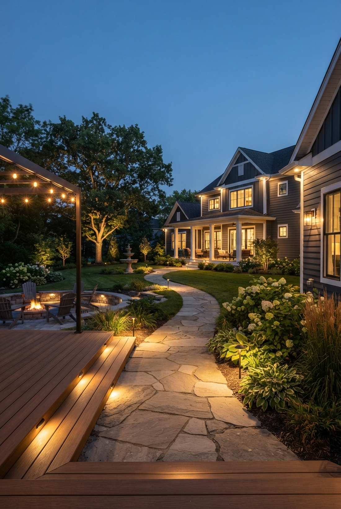 programmable zoned lighting with staged activation