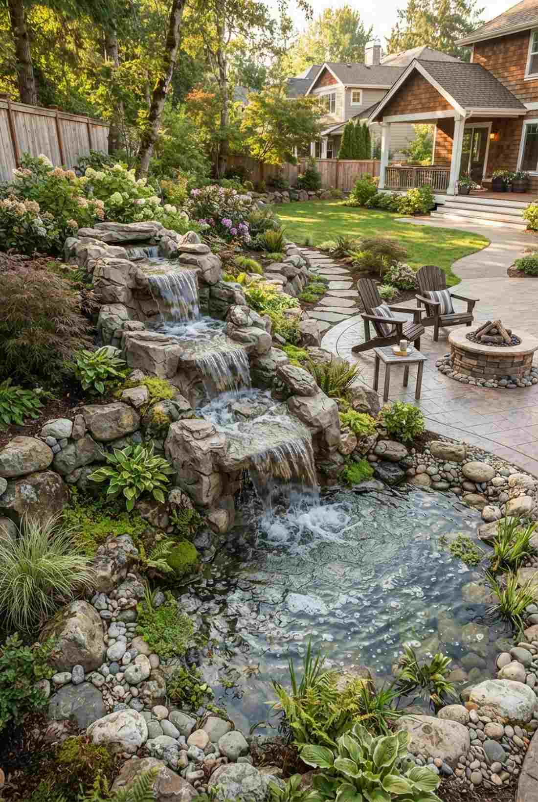 rock cascade zen fountain