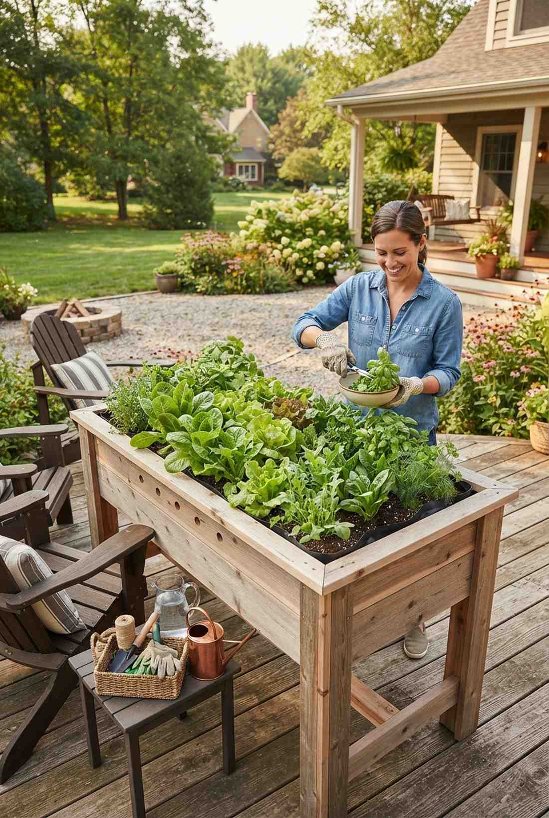 salad table garden