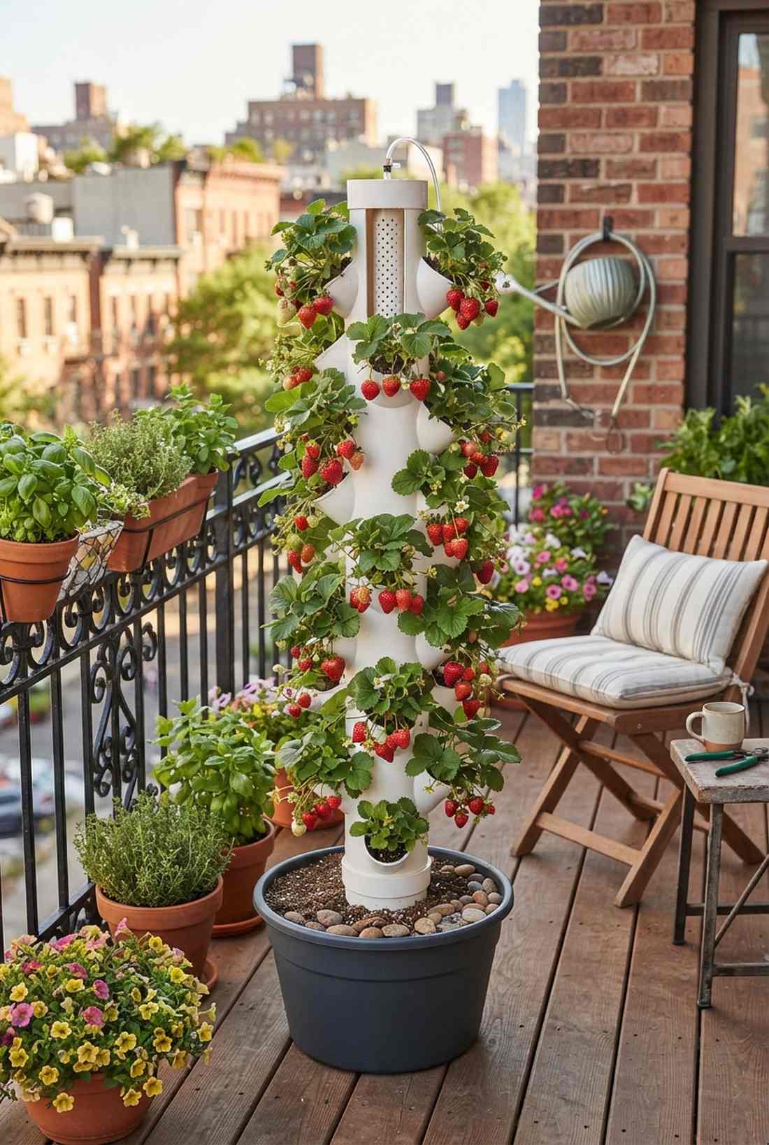 shipping pallet vertical herb garden