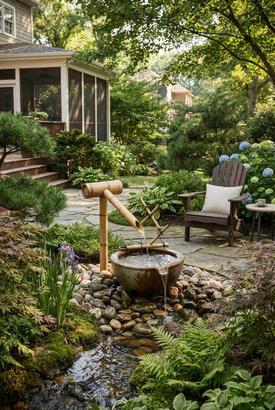shishi odoshi bamboo rocker