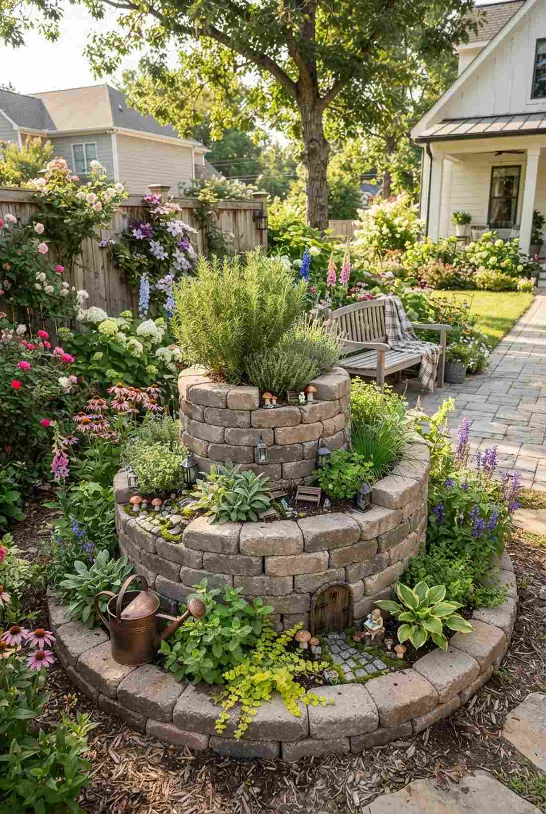 spiral herb tower