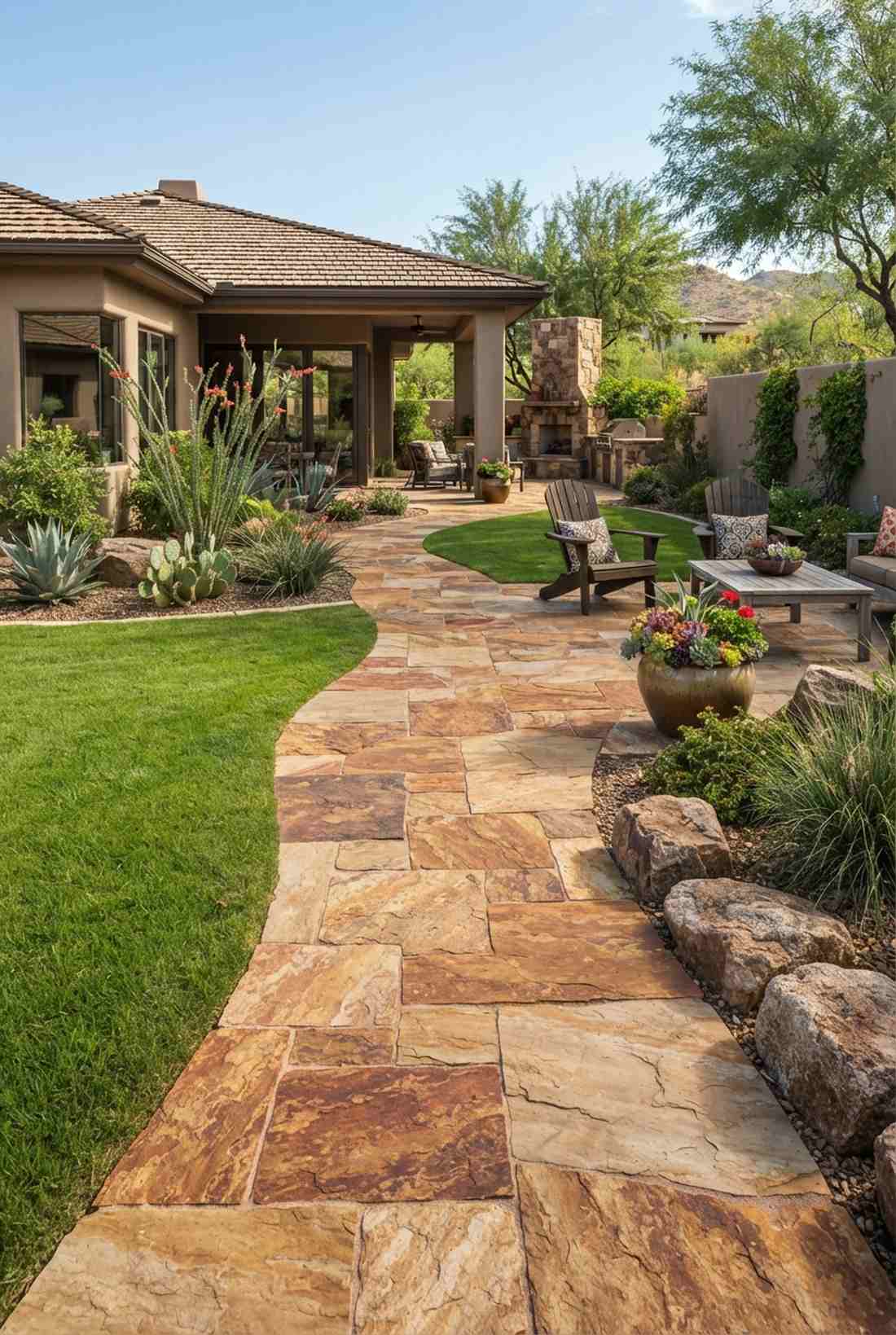 split face sandstone