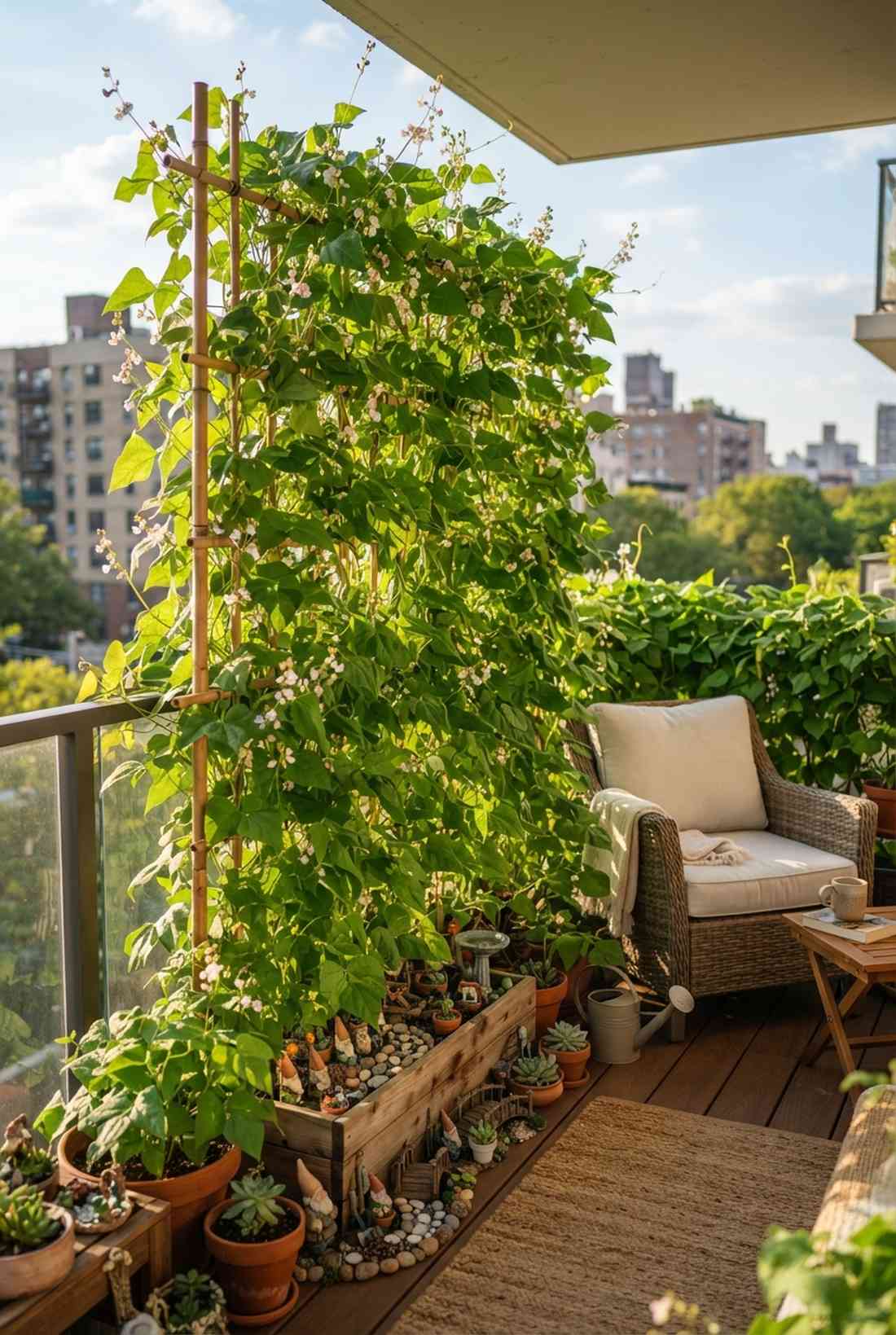 climbing bean trellis