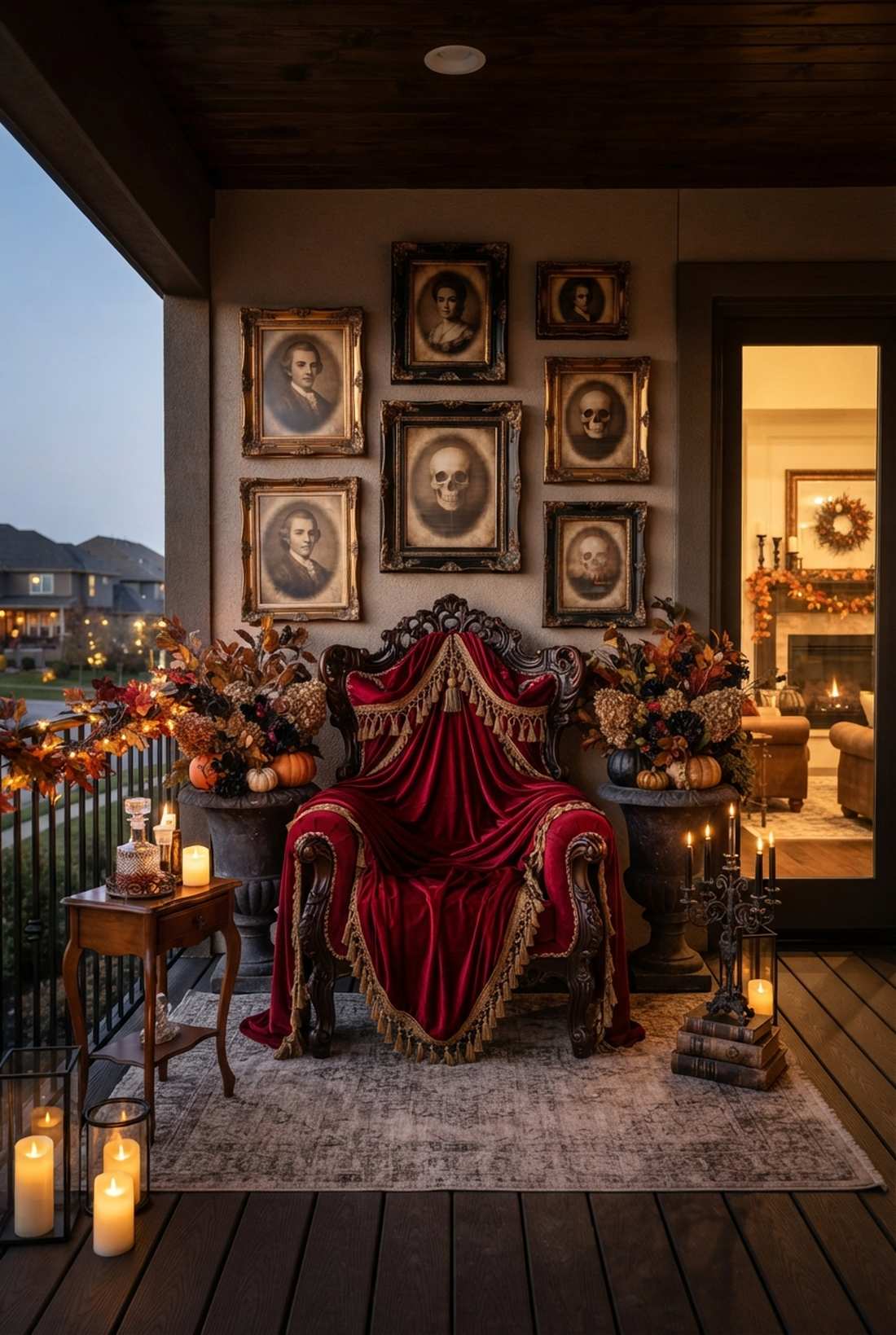 crimson velvet throne