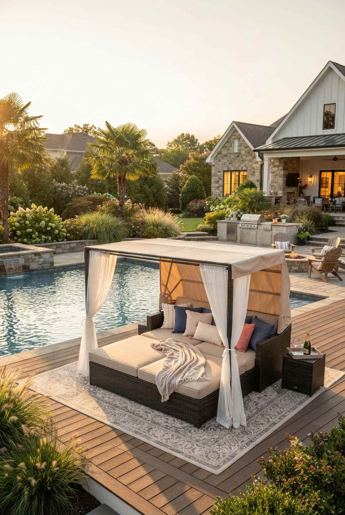 designer daybed with canopy