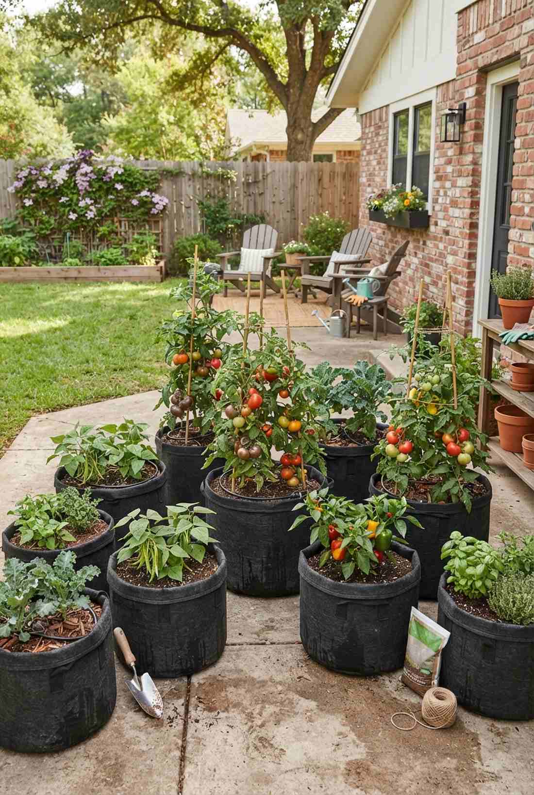 fabric grow bags for vegetables