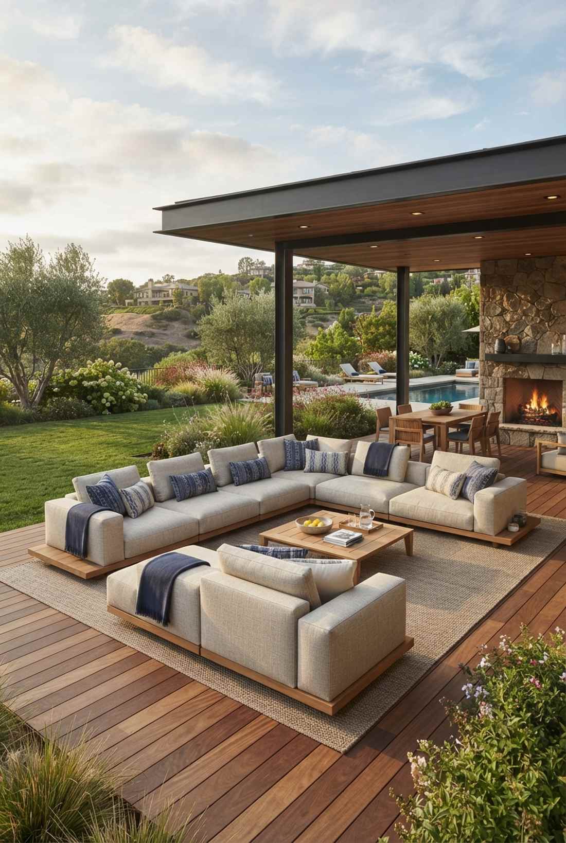flexform mood outdoor sectional system