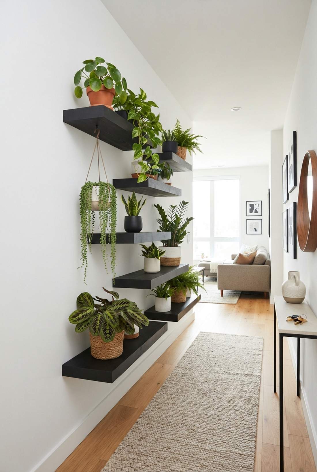 floating shelf array