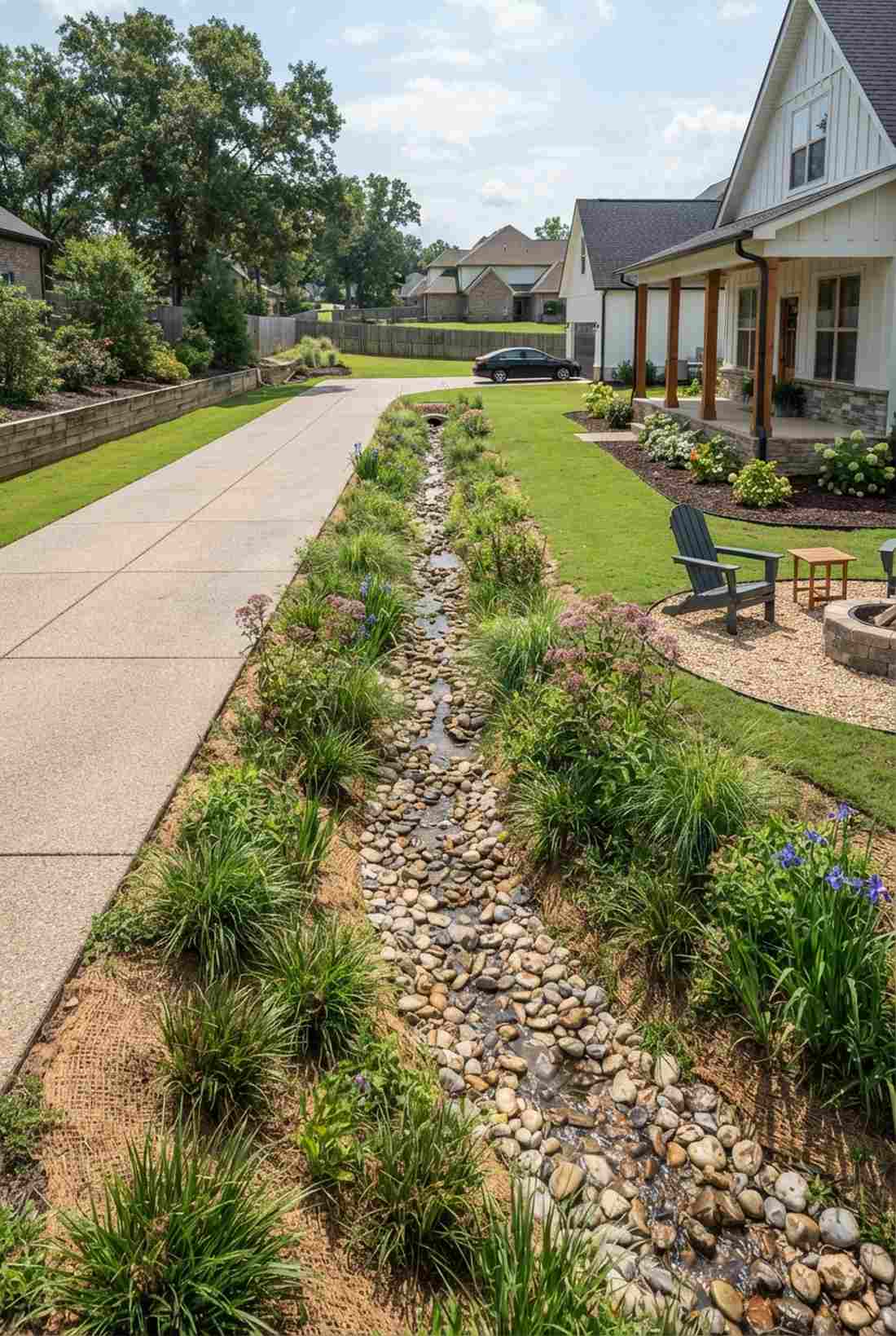 infiltration bioswale corridors