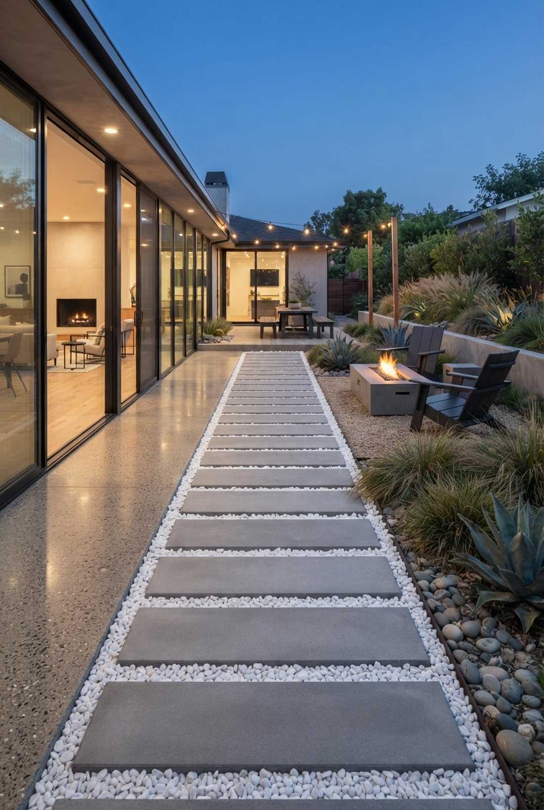 linear strip modernist runway