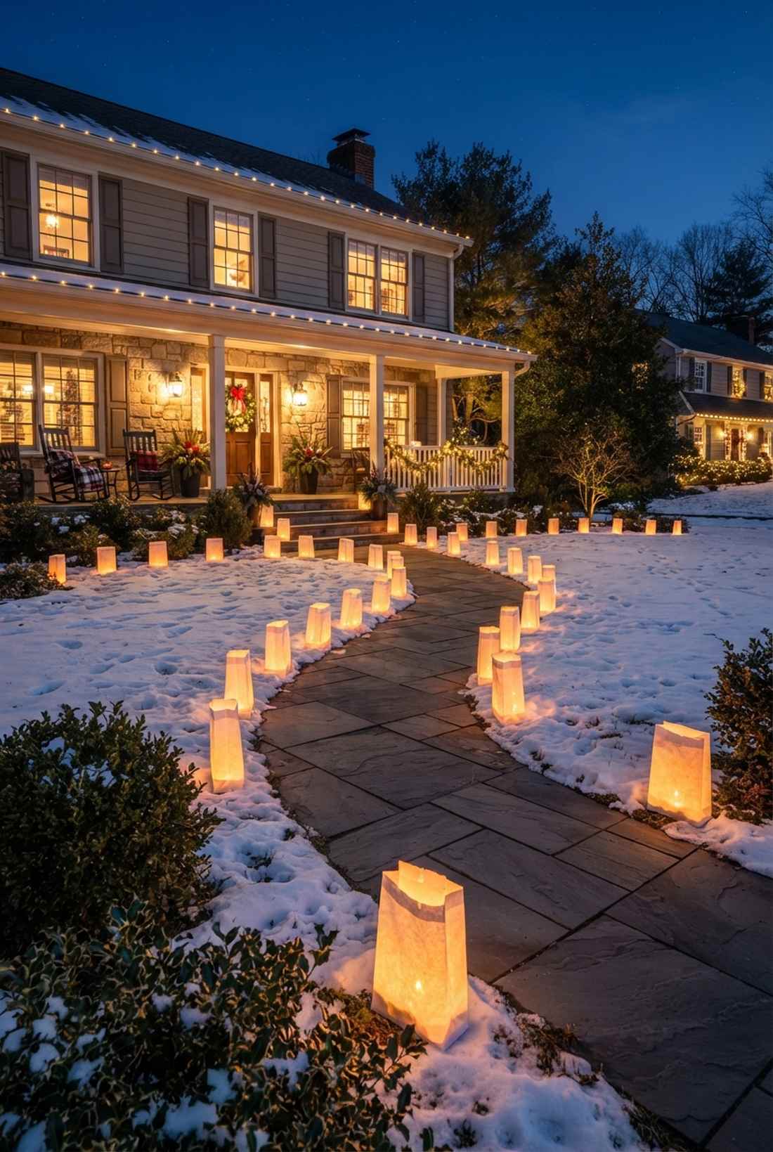 luminaria bag traditional display