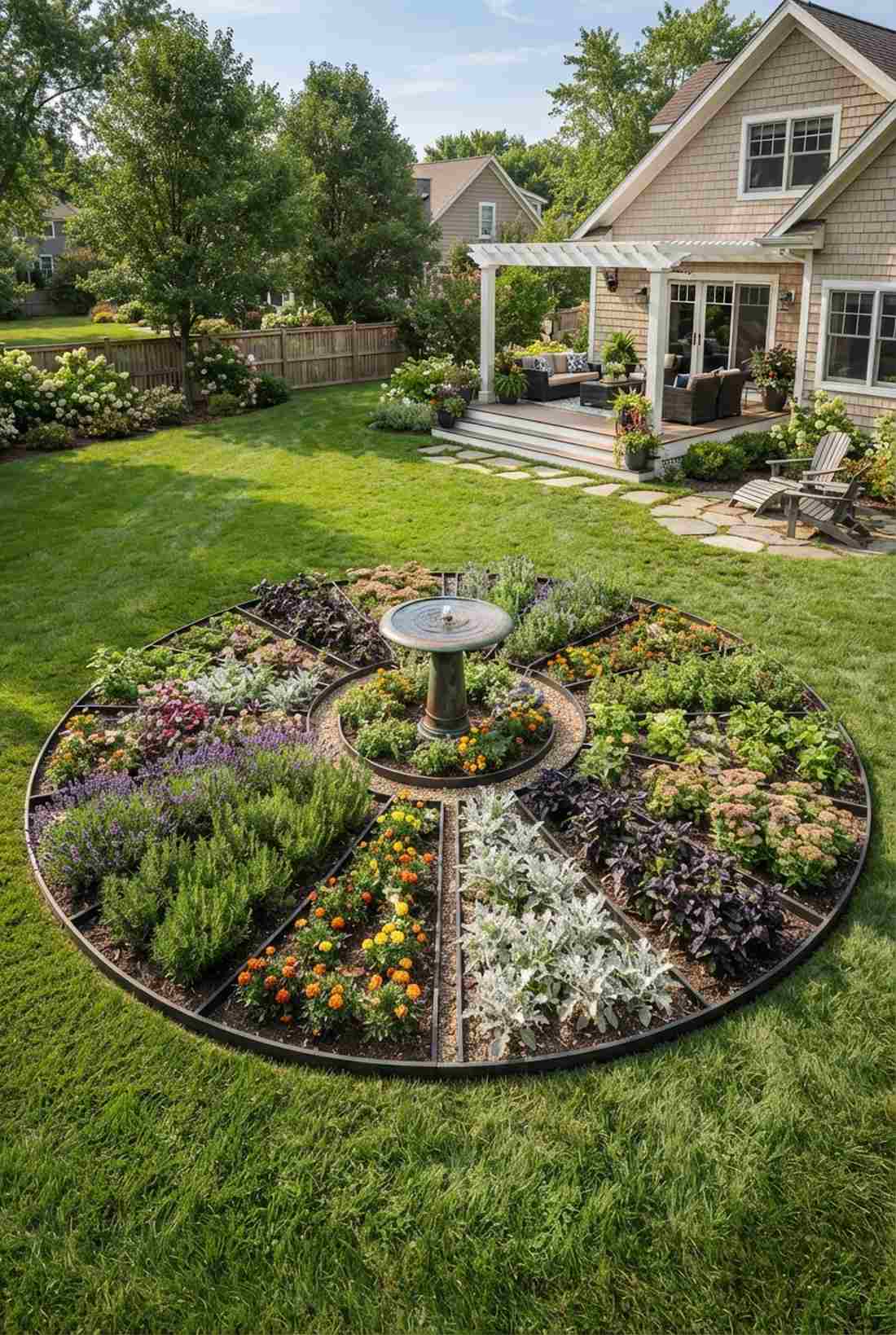 mandala circle garden