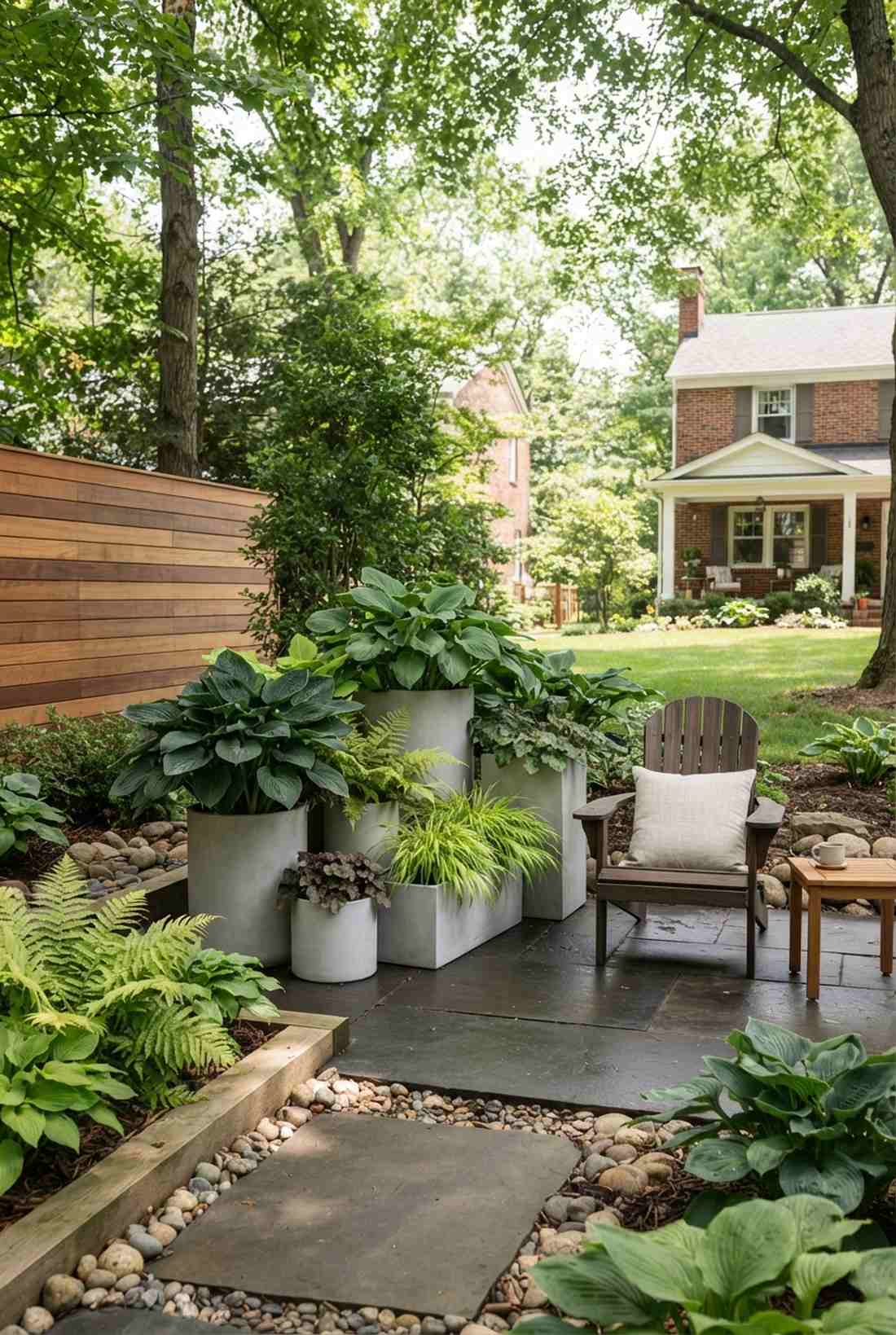 monochromatic green foliage