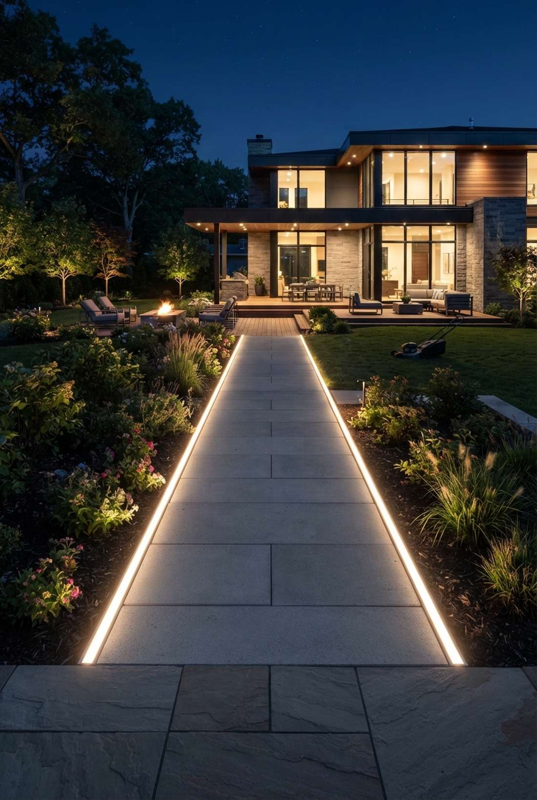 path integrated strip lighting