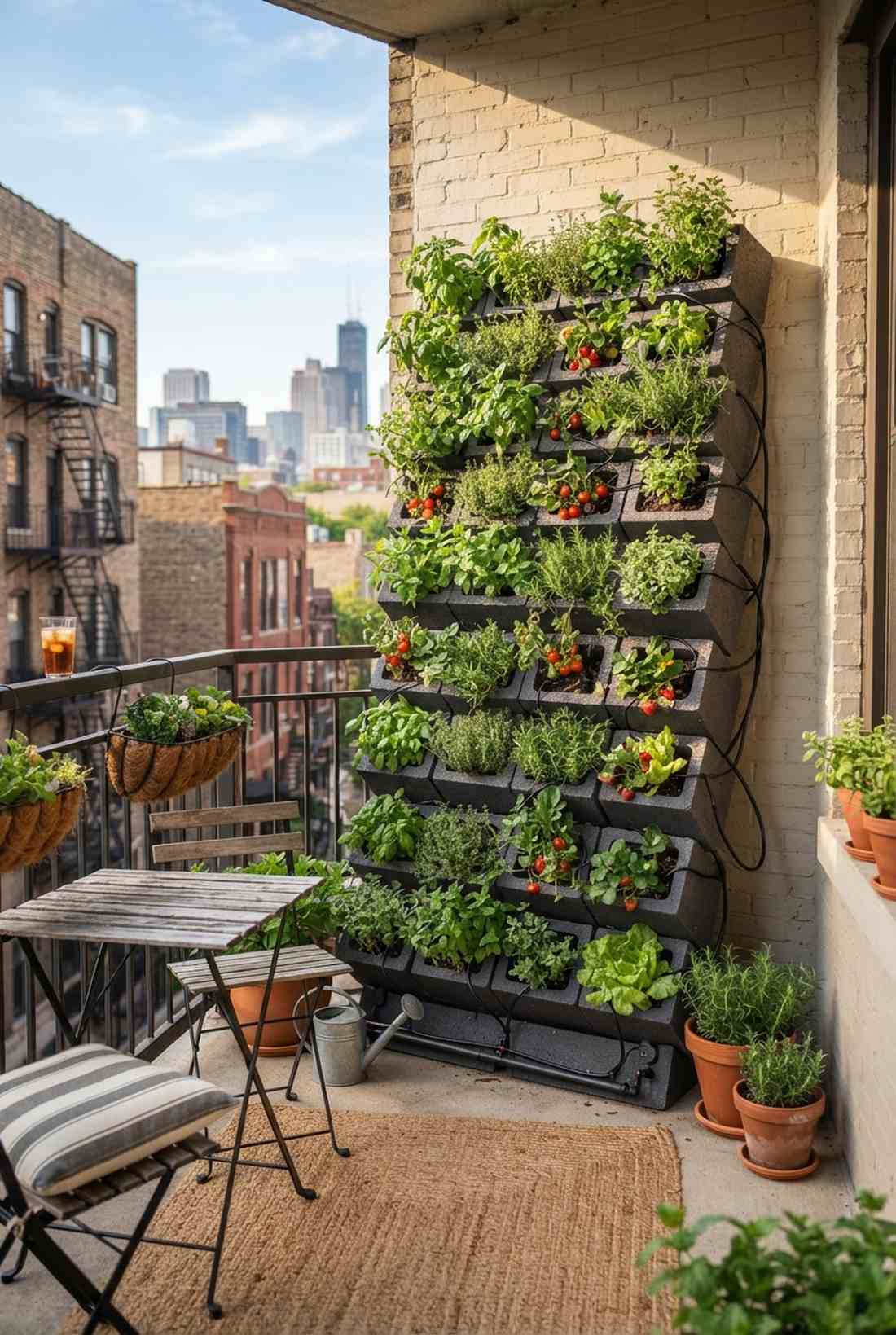 planter block vertical garden wall
