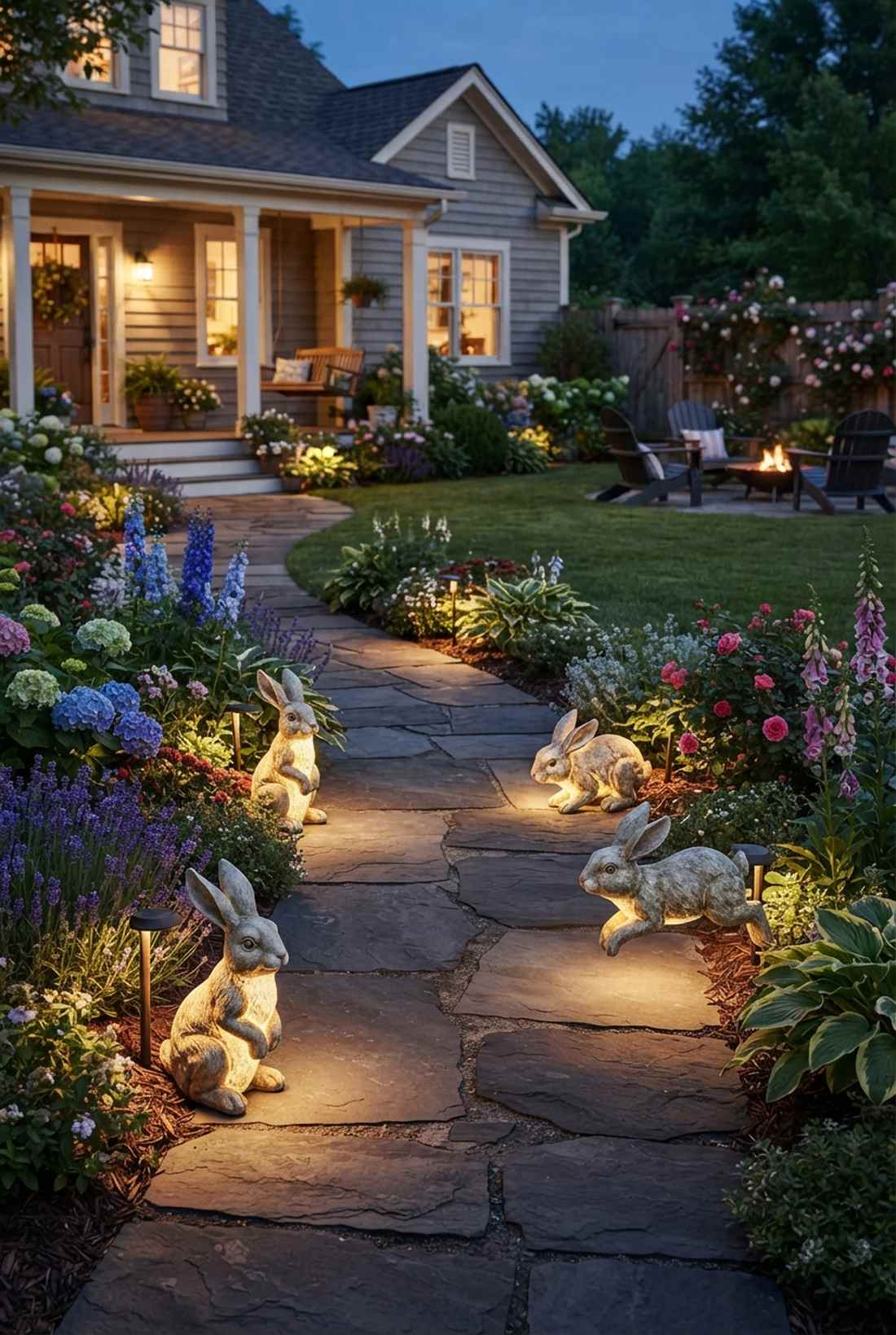 rabbit border lights