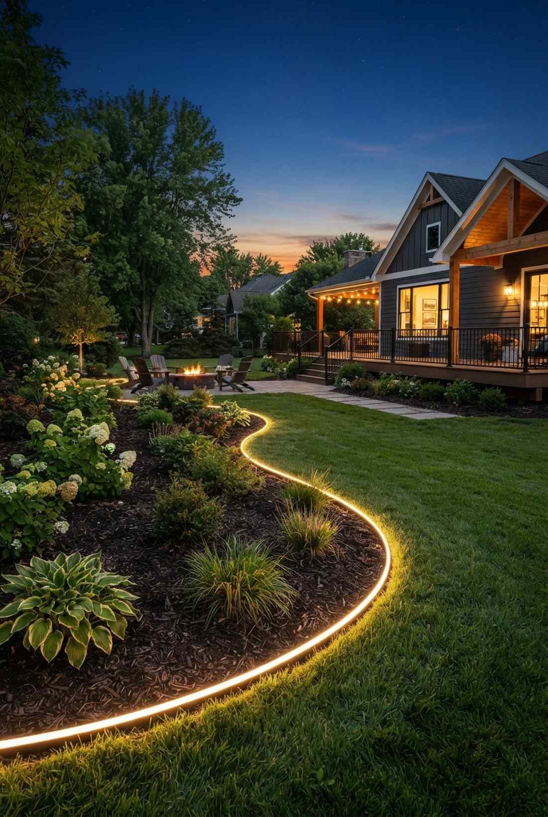 rope light edging