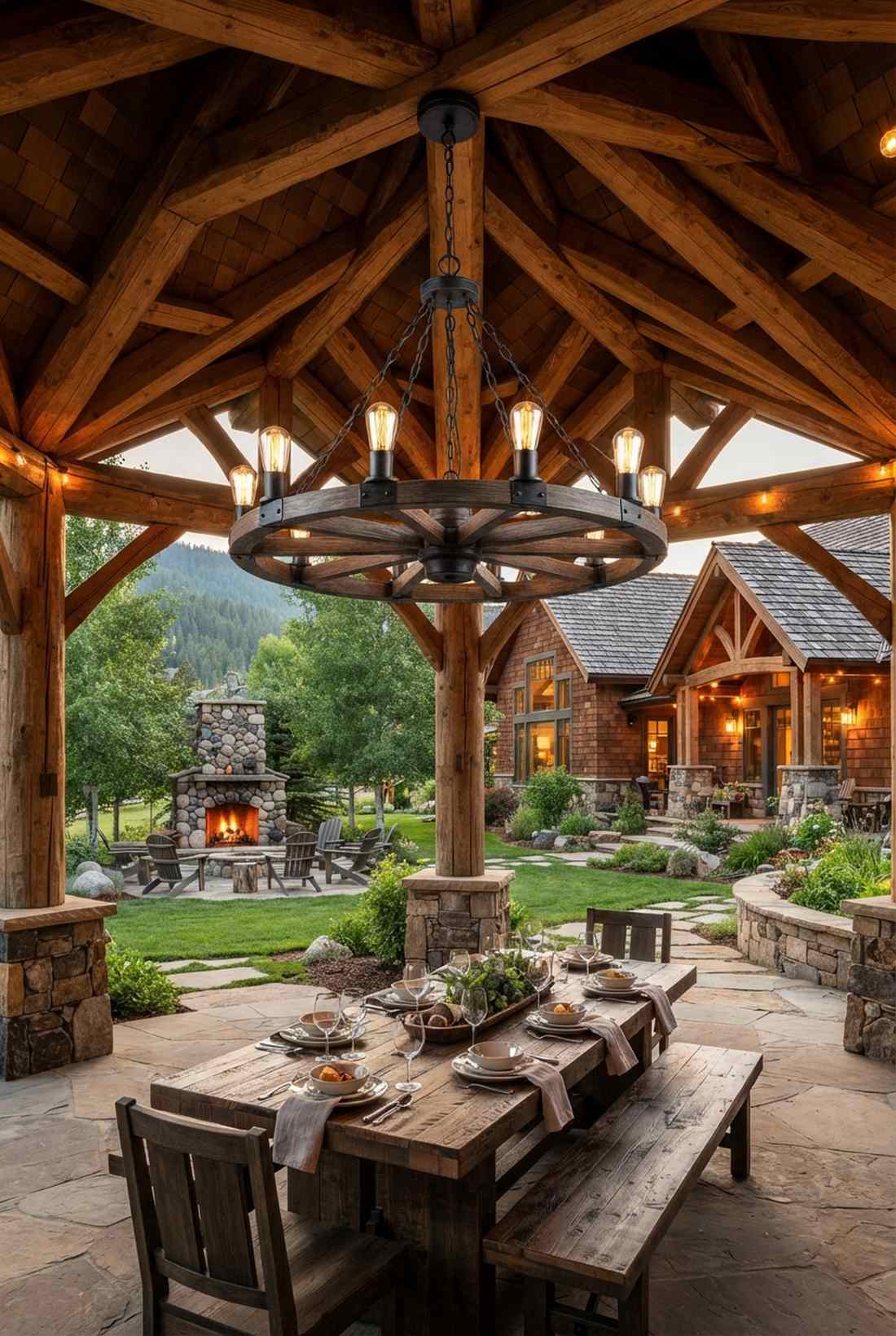 rustic wagon wheel chandelier