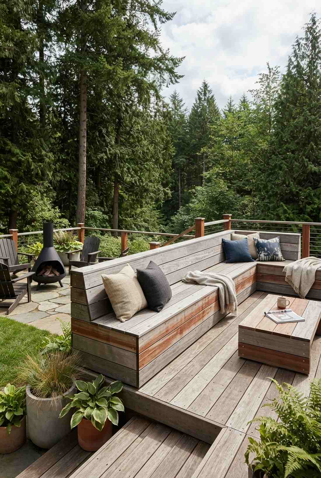 silvered redwood grain