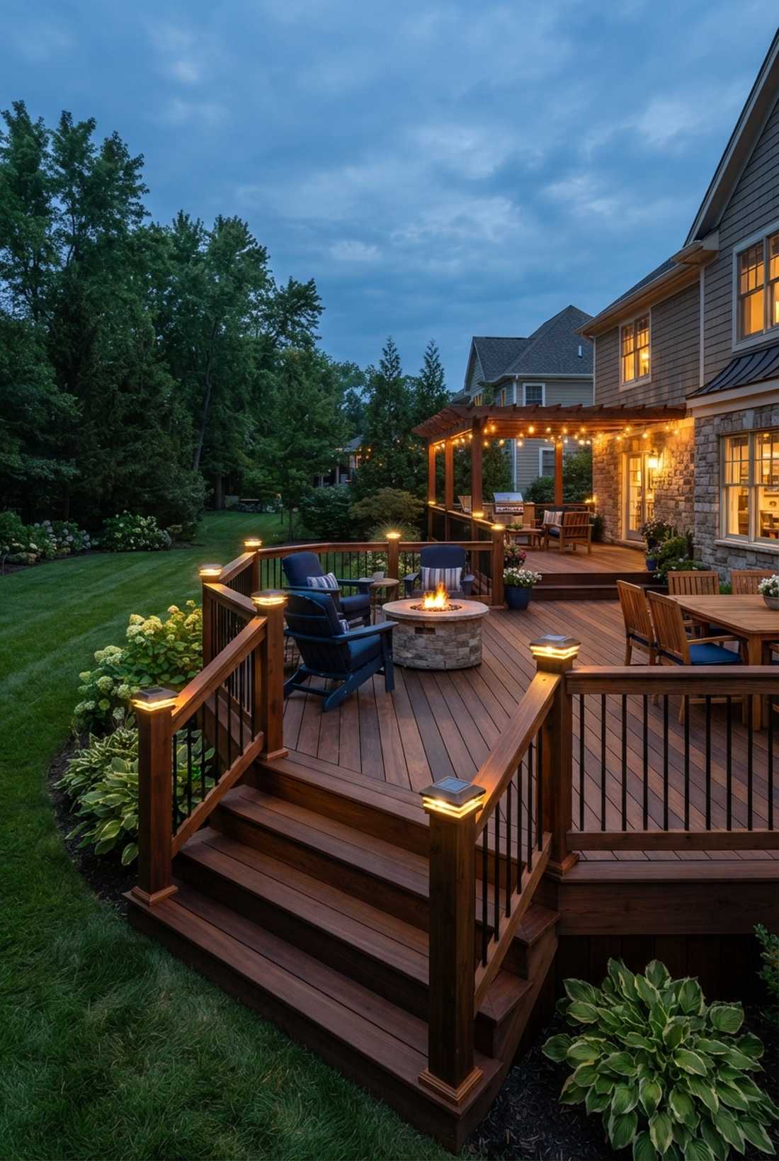 solar deck post cap lights