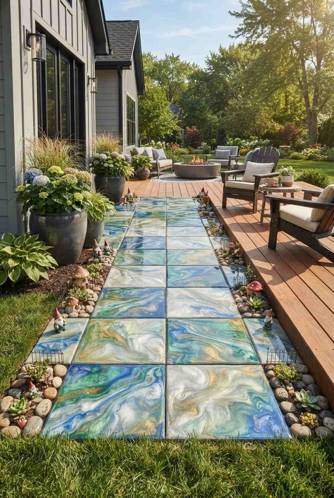 swirled resin patterns