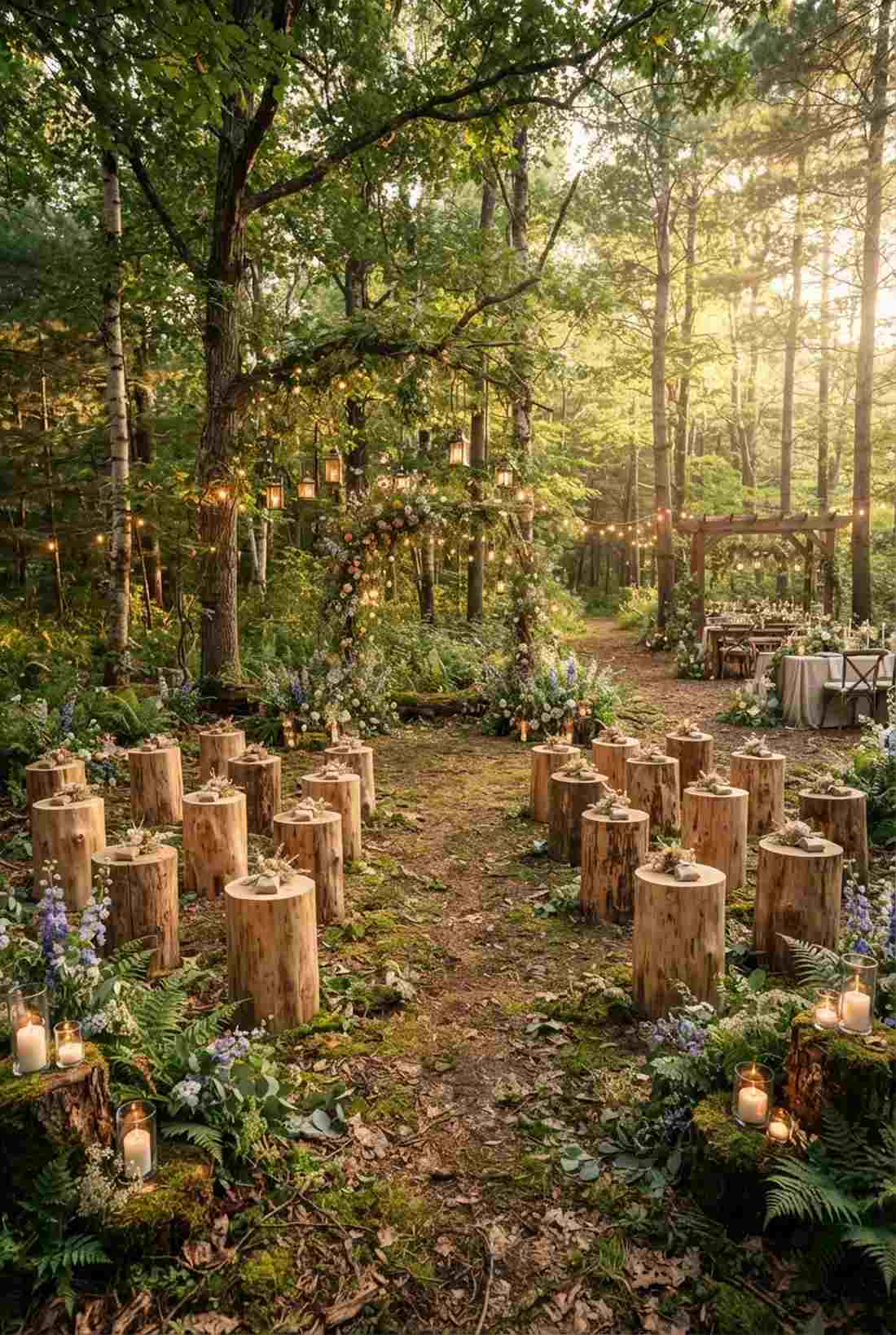 tree stump seats