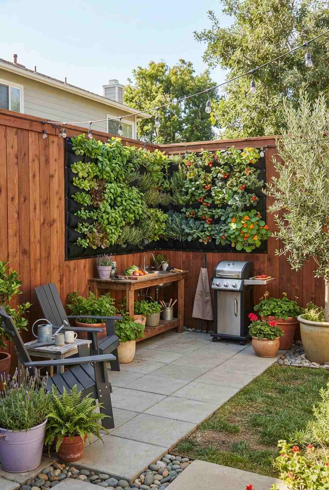 vertical garden wall backdrop