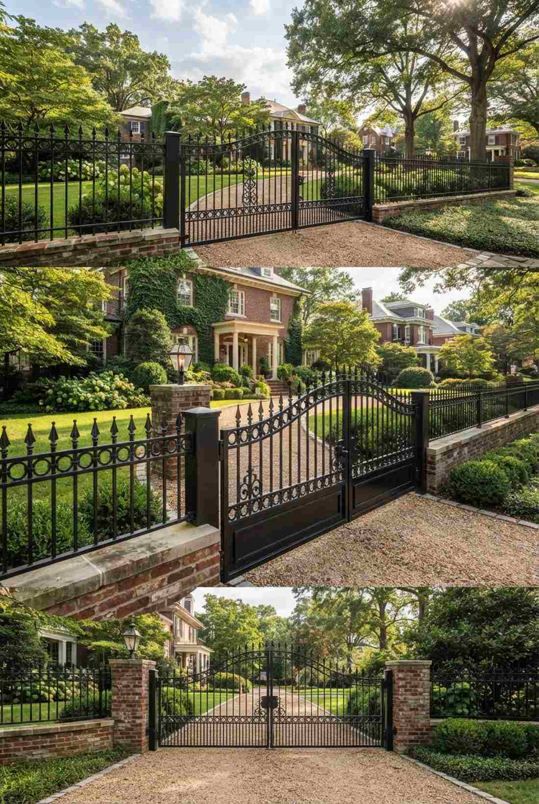 wrought iron security fence