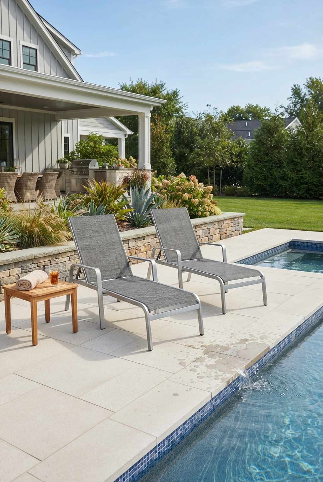 aluminum frame sling chairs
