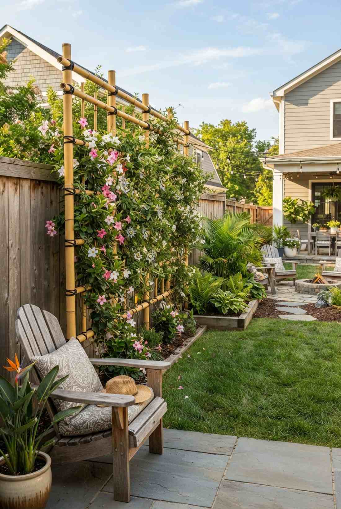 bamboo trellis panels