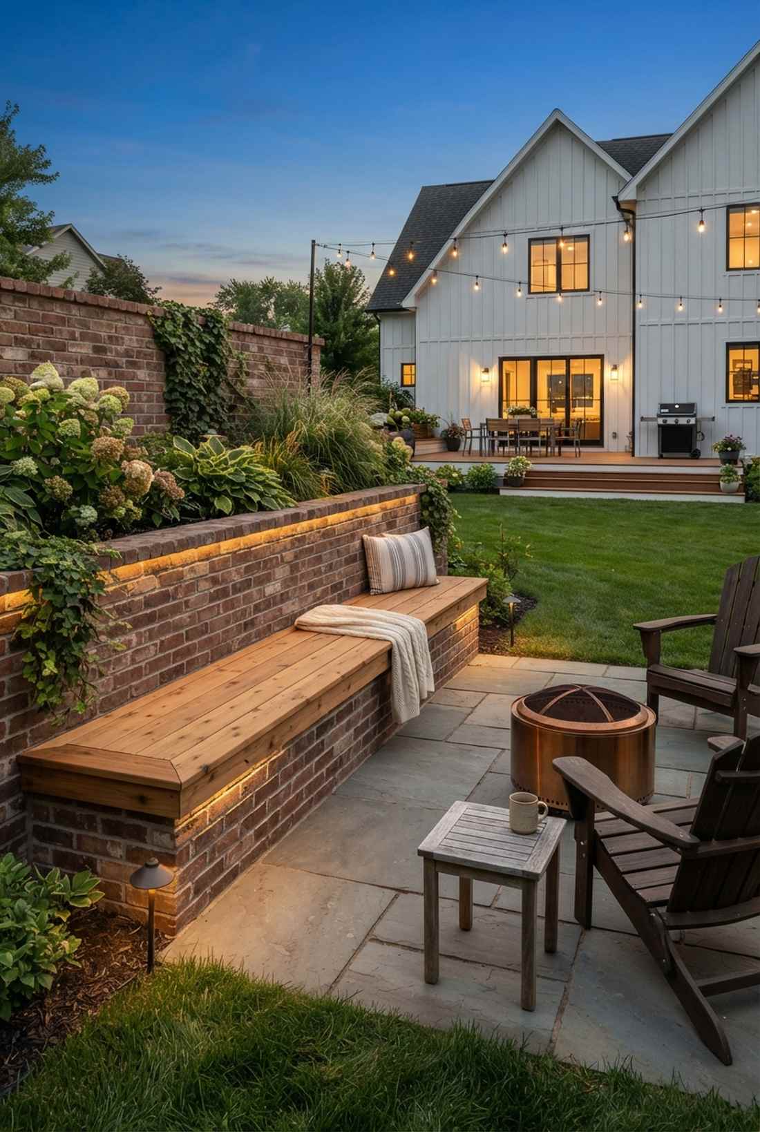 bench seating along wall