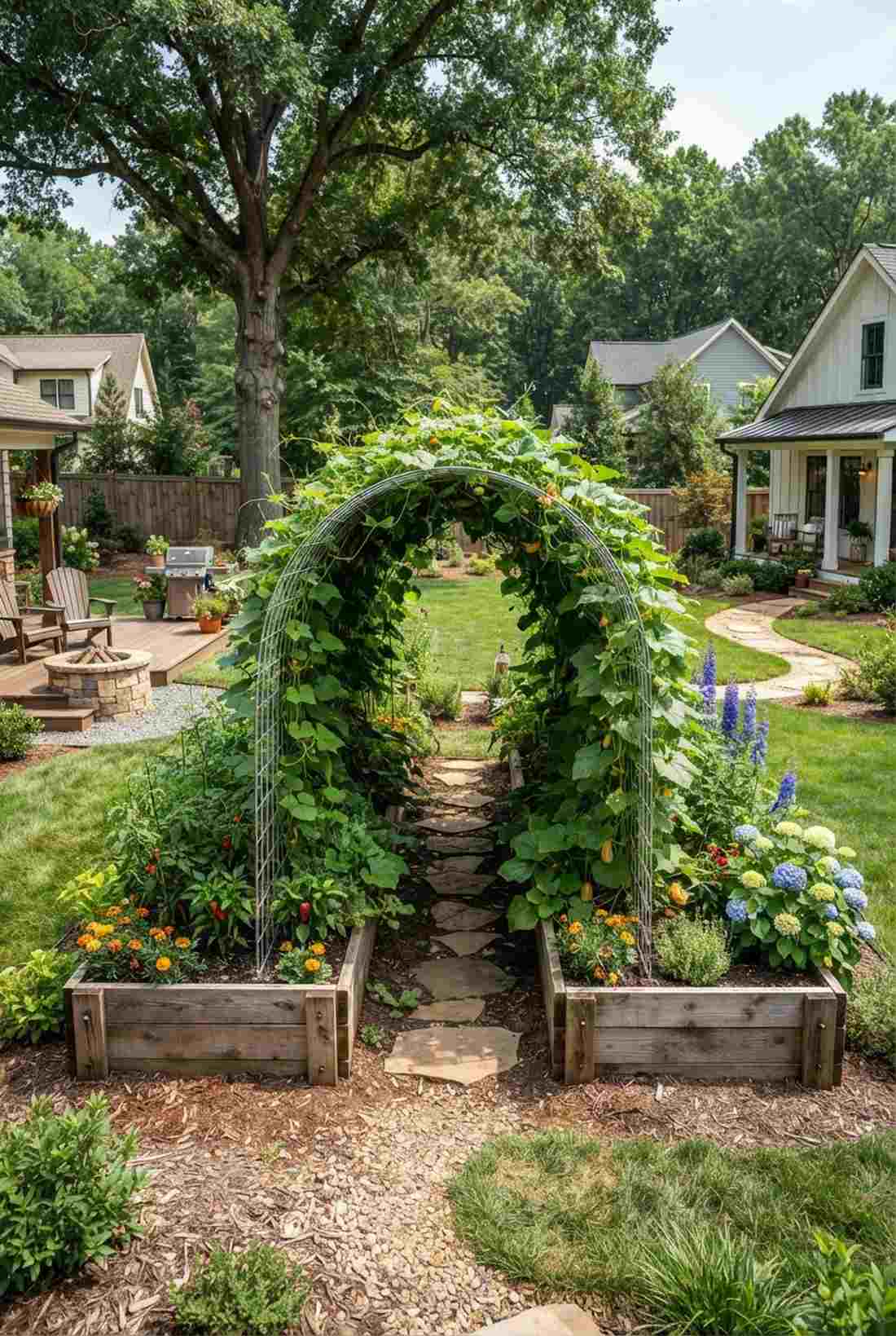 cattle panel arch bed