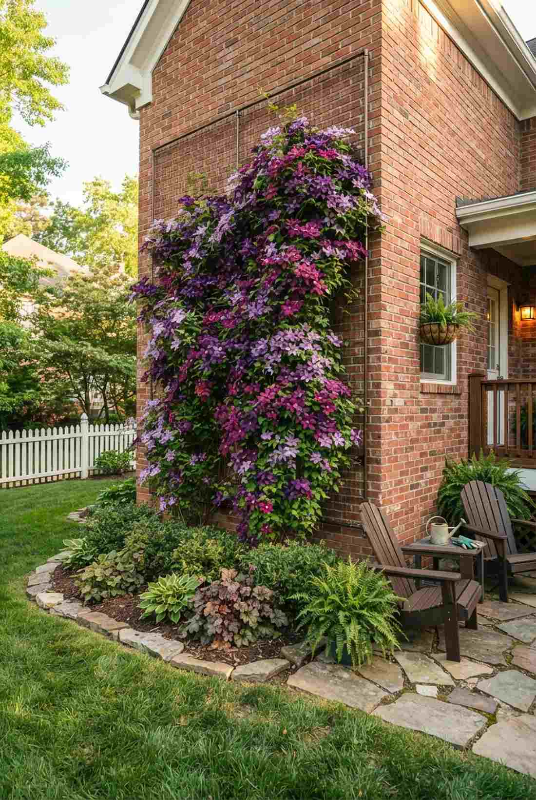 clematis trellis layers