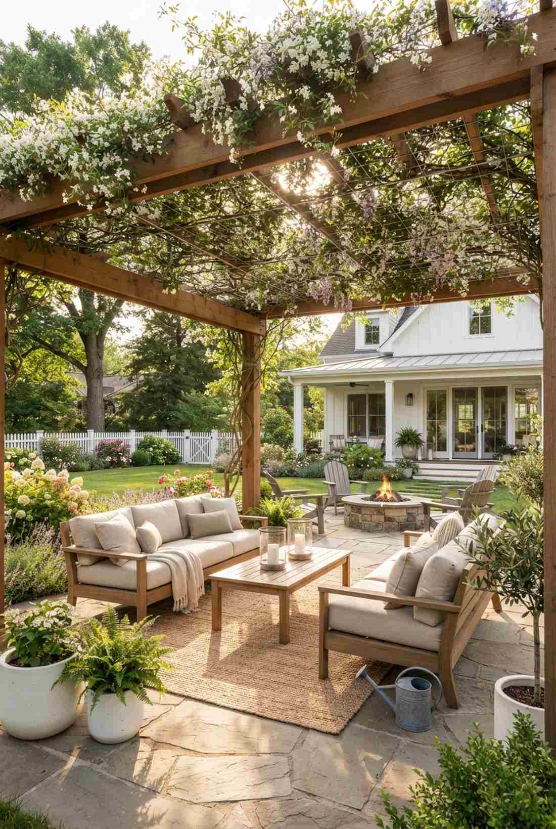 climbing vine pergola roofs